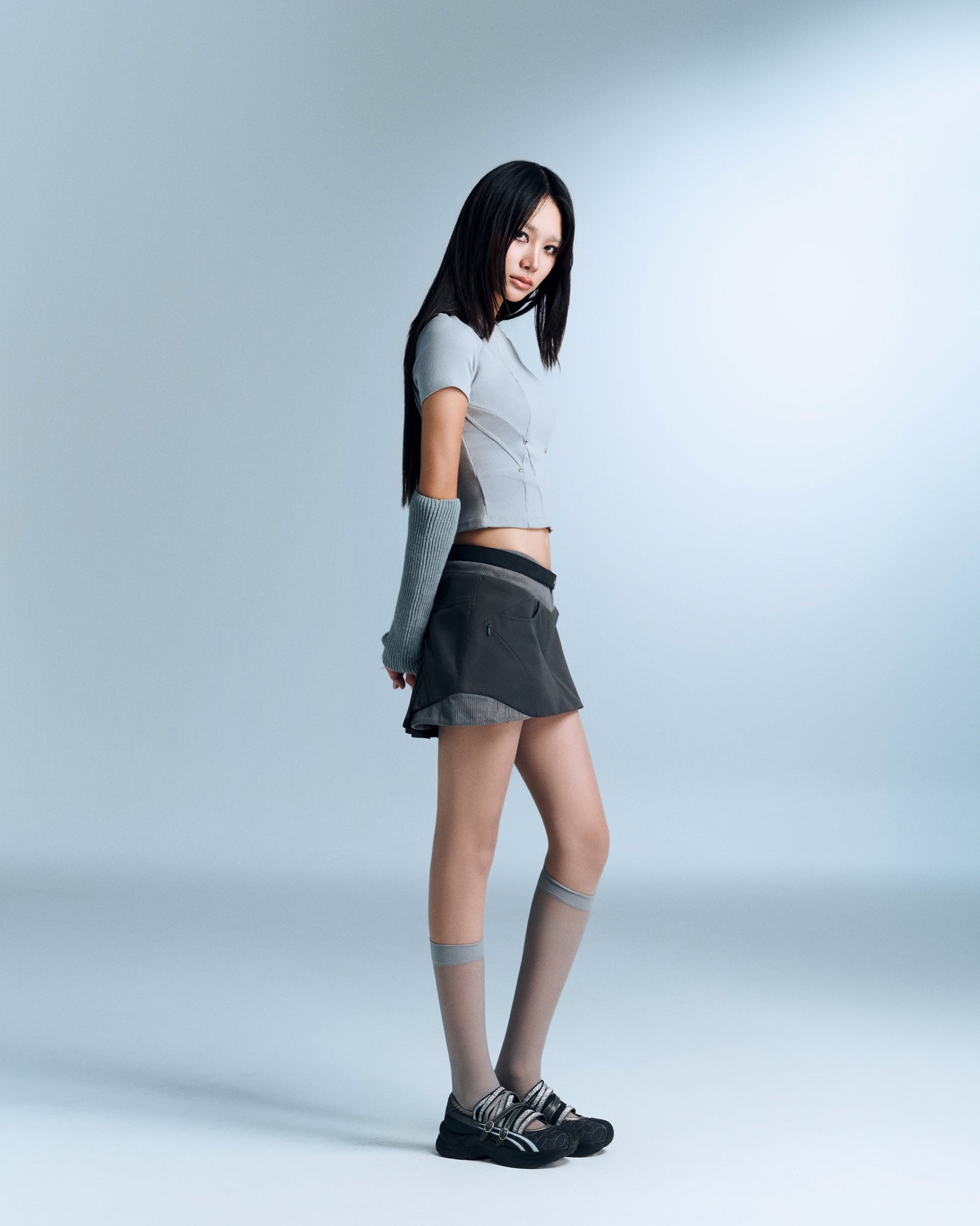 PERSEA TOP (BLUE GREY) | Bunny Hill Concept