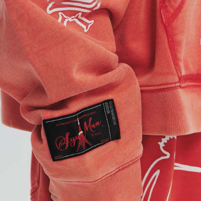 Pla24awcol2-2_washed red | x SYU.Man illustrator hoodie | Color:Washed Red【PLATEAU STUDIO_プラトー スタジオ】