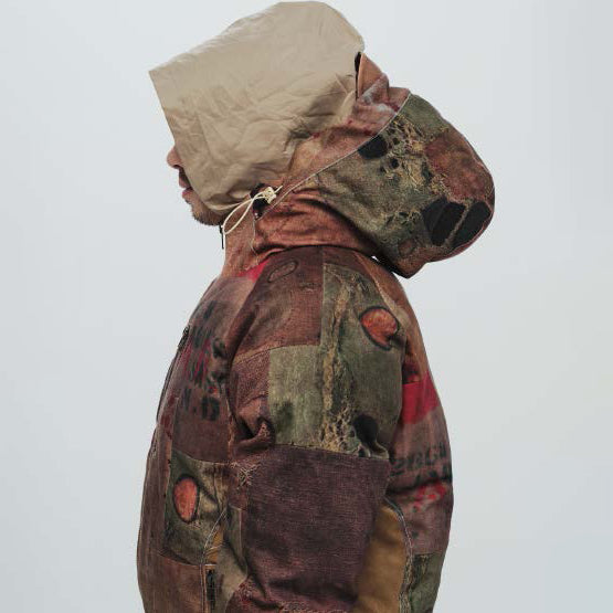 Pla24awj10_Digital print | Digital print puffer | Color:Digital Print【PLATEAU STUDIO_プラトー スタジオ】【archive】