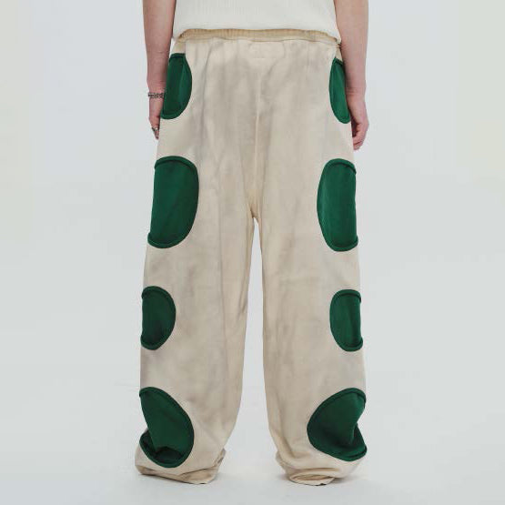 Pla24awp03-2_beige/forest | UFO sweat pants | Color:Beige/Forest【PLATEAU STUDIO_プラトー スタジオ】【archive】