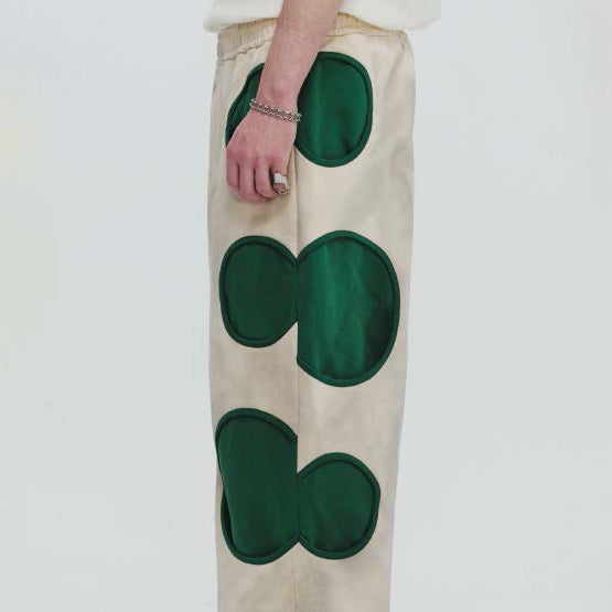 Pla24awp03-2_beige/forest | UFO sweat pants | Color:Beige/Forest【PLATEAU STUDIO_プラトー スタジオ】【archive】