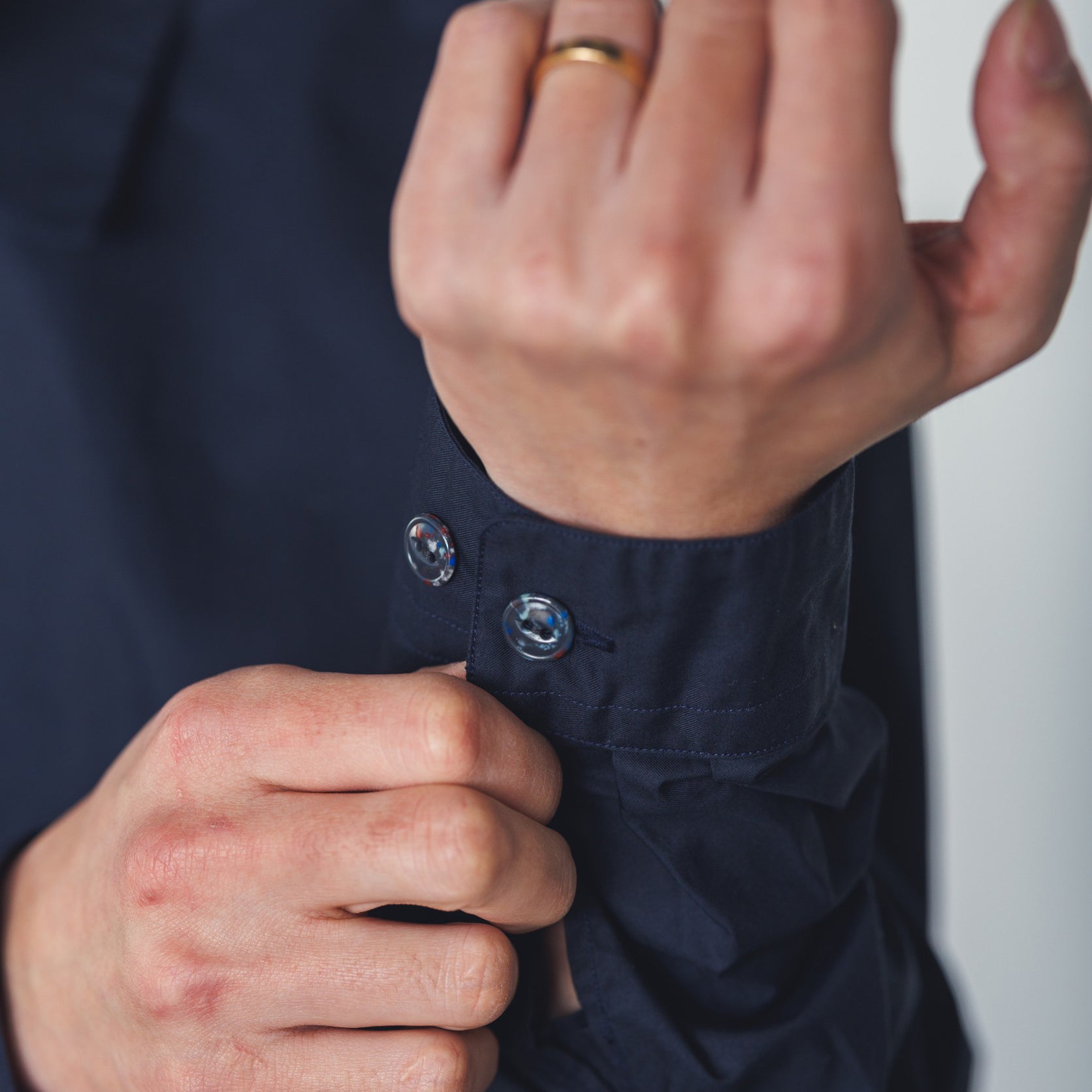 RG-04_NAVY | SKIPPER 1B SHIRT-BIO WEATHR | Color:Navy【CATTA_カッタ】