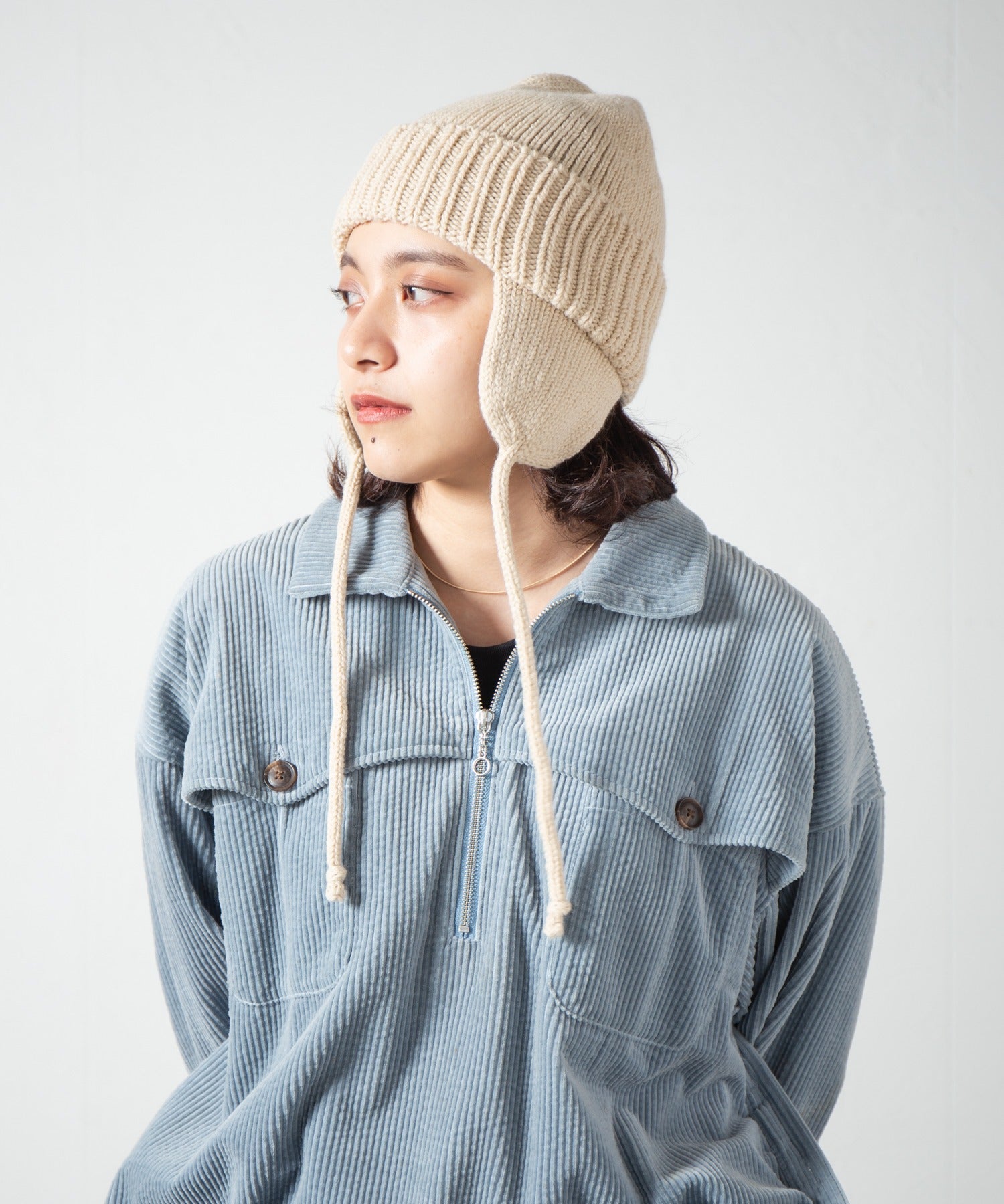 Ear Knit Watch | Color_Ivory / Orange / Gray / Black | No_rl-21-1179【RACAL_ラカル】【入荷予定アイテム・入荷連絡可能】