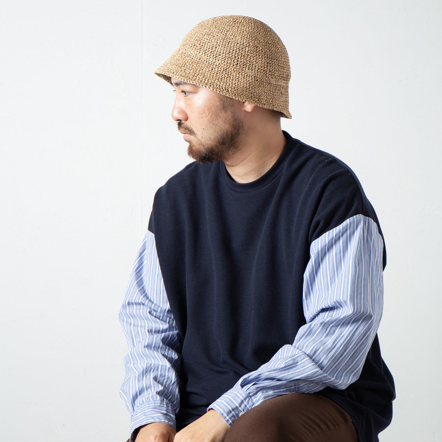 Paper Fiber Tulip Hat | Color_Natural | No_RL-23-1291_Natural【RACAL_ラカル】【入荷予定アイテム・入荷連絡可能】