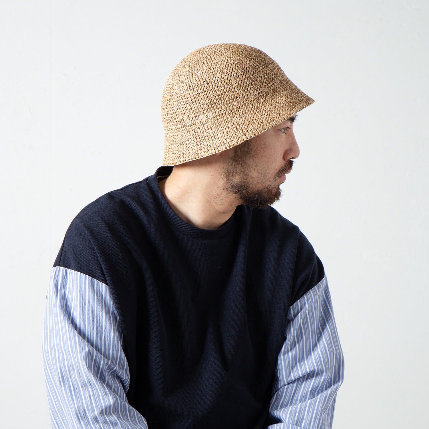 Paper Fiber Tulip Hat | Color_Natural | No_RL-23-1291_Natural【RACAL_ラカル】【入荷予定アイテム・入荷連絡可能】