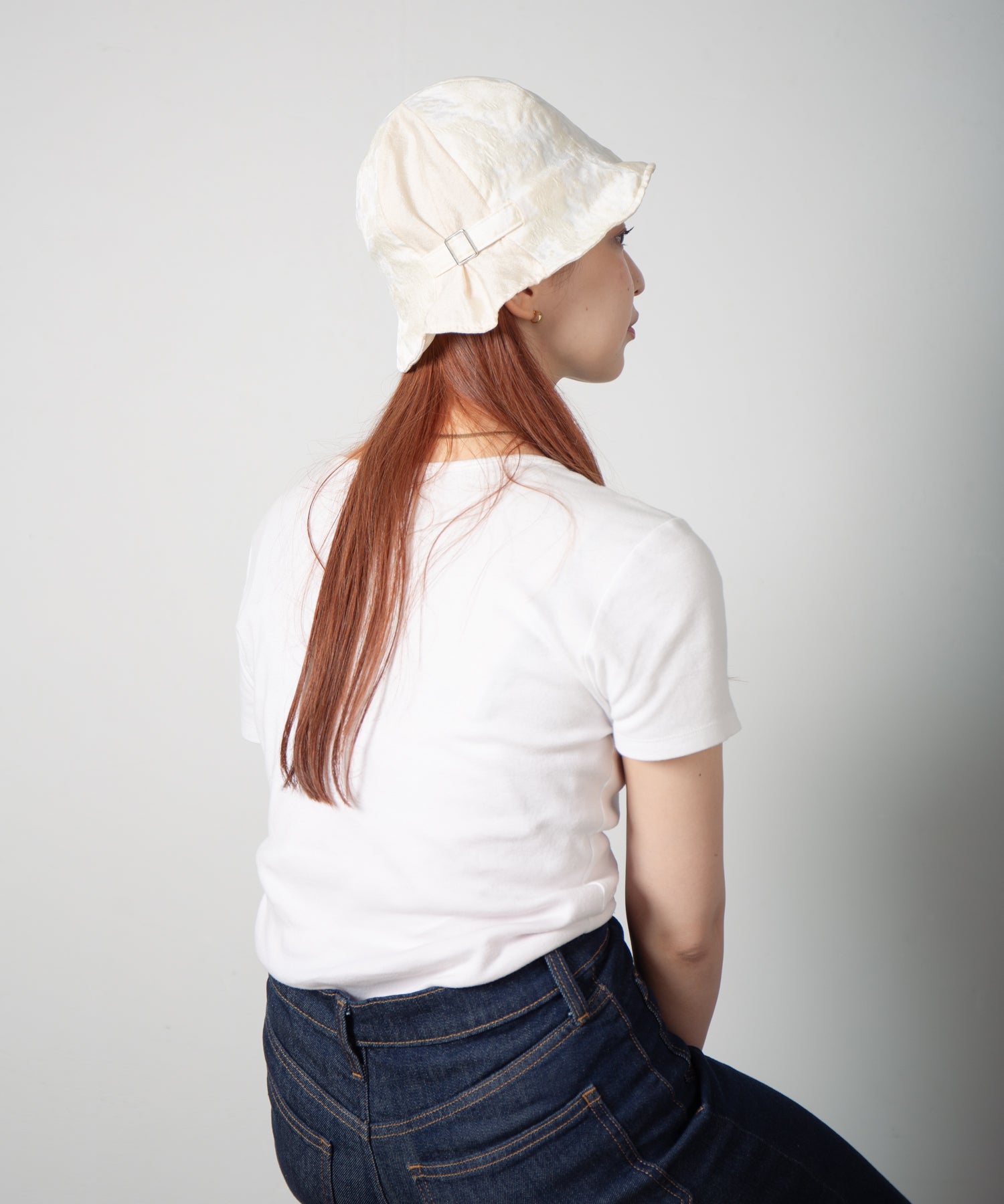 RL-25-017W_Ivory | Jacquard tulip hat | Color:Ivory【RACAL_ラカル】【archive】