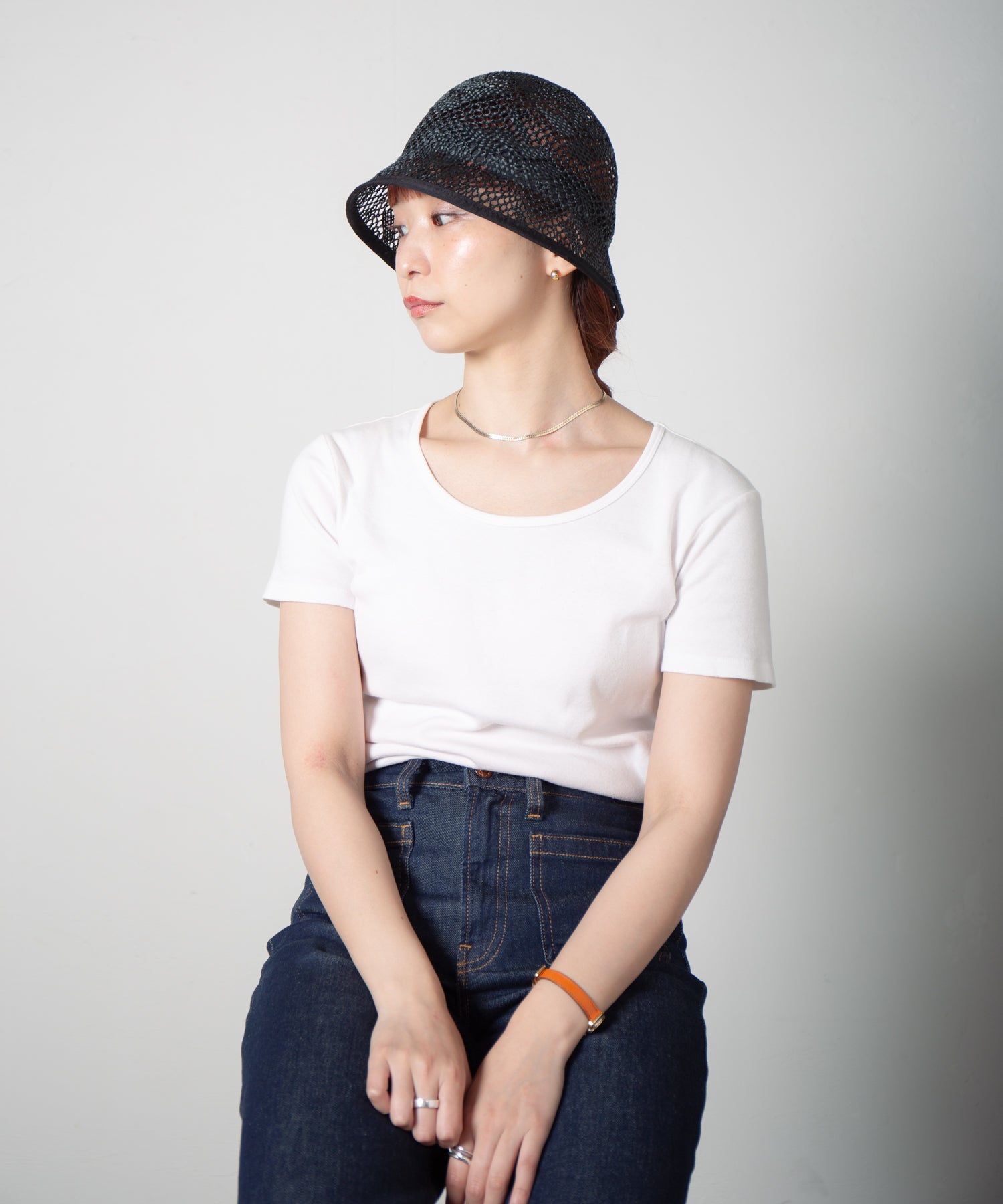 RL-25-024W_Black | Kenma tulip hat | Color:Black【RACAL_ラカル】