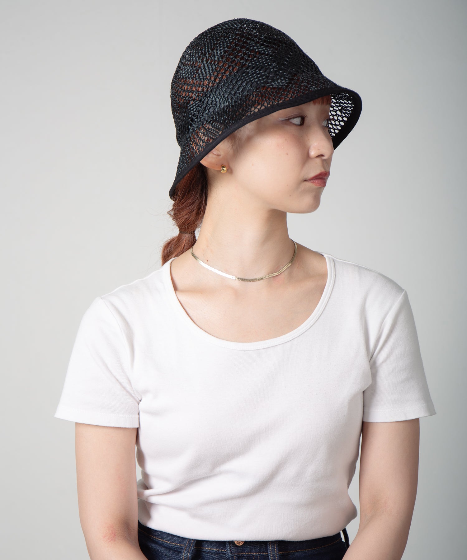 RL-25-024W_Black | Kenma tulip hat | Color:Black【RACAL_ラカル】