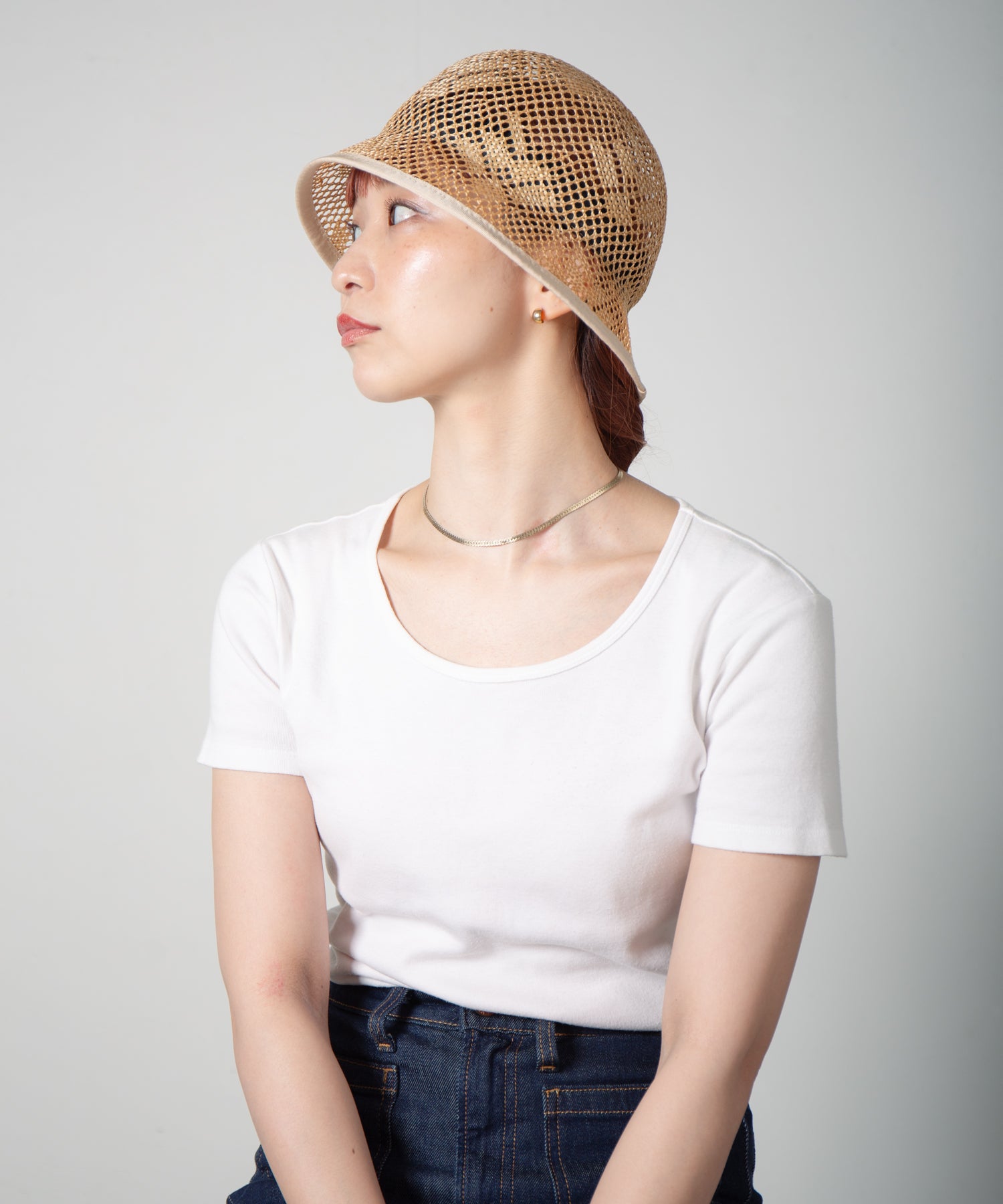RL-25-024W_Natural | Kenma tulip hat | Color:Natural【RACAL_ラカル】
