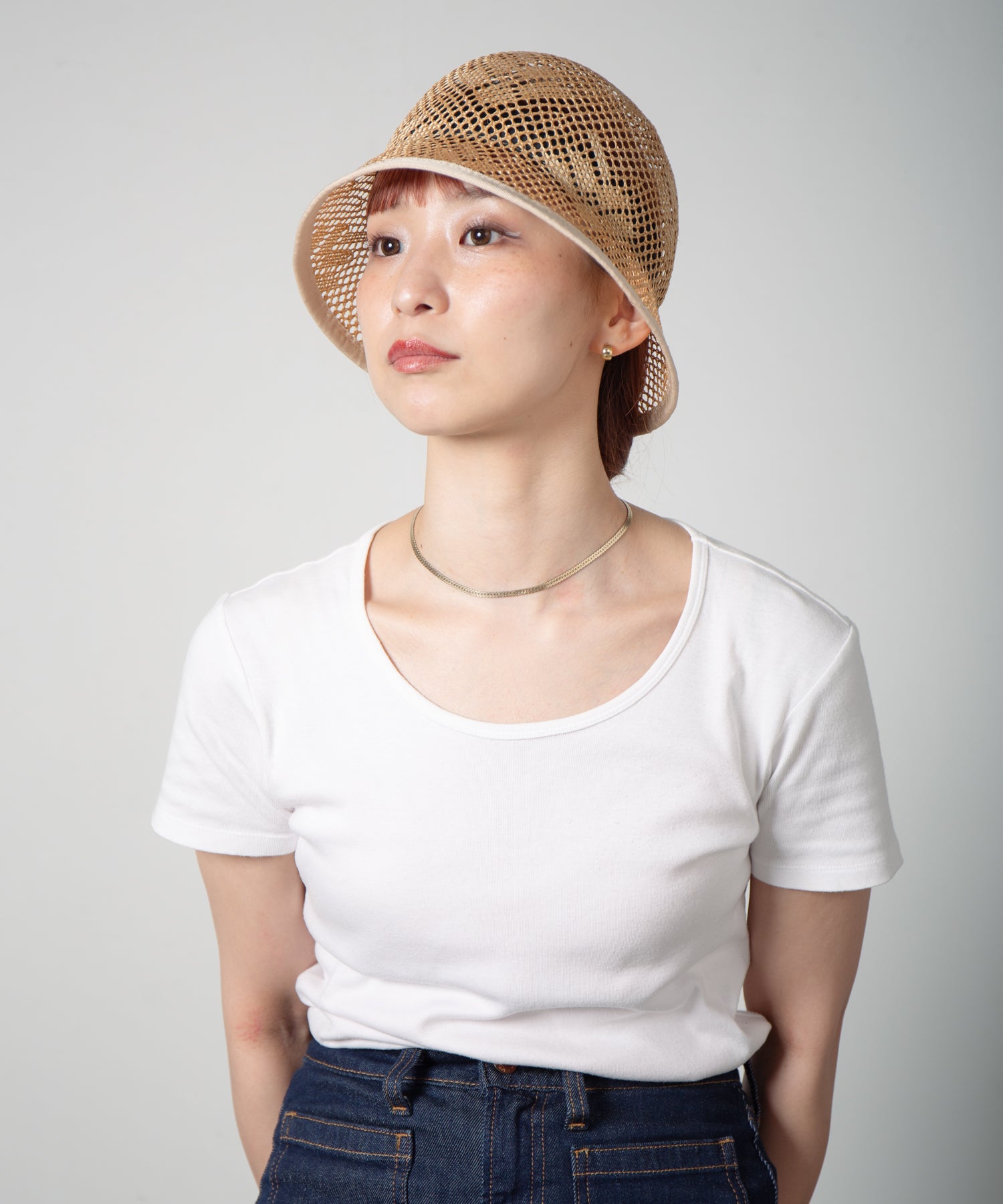 RL-25-024W_Natural | Kenma tulip hat | Color:Natural【RACAL_ラカル】