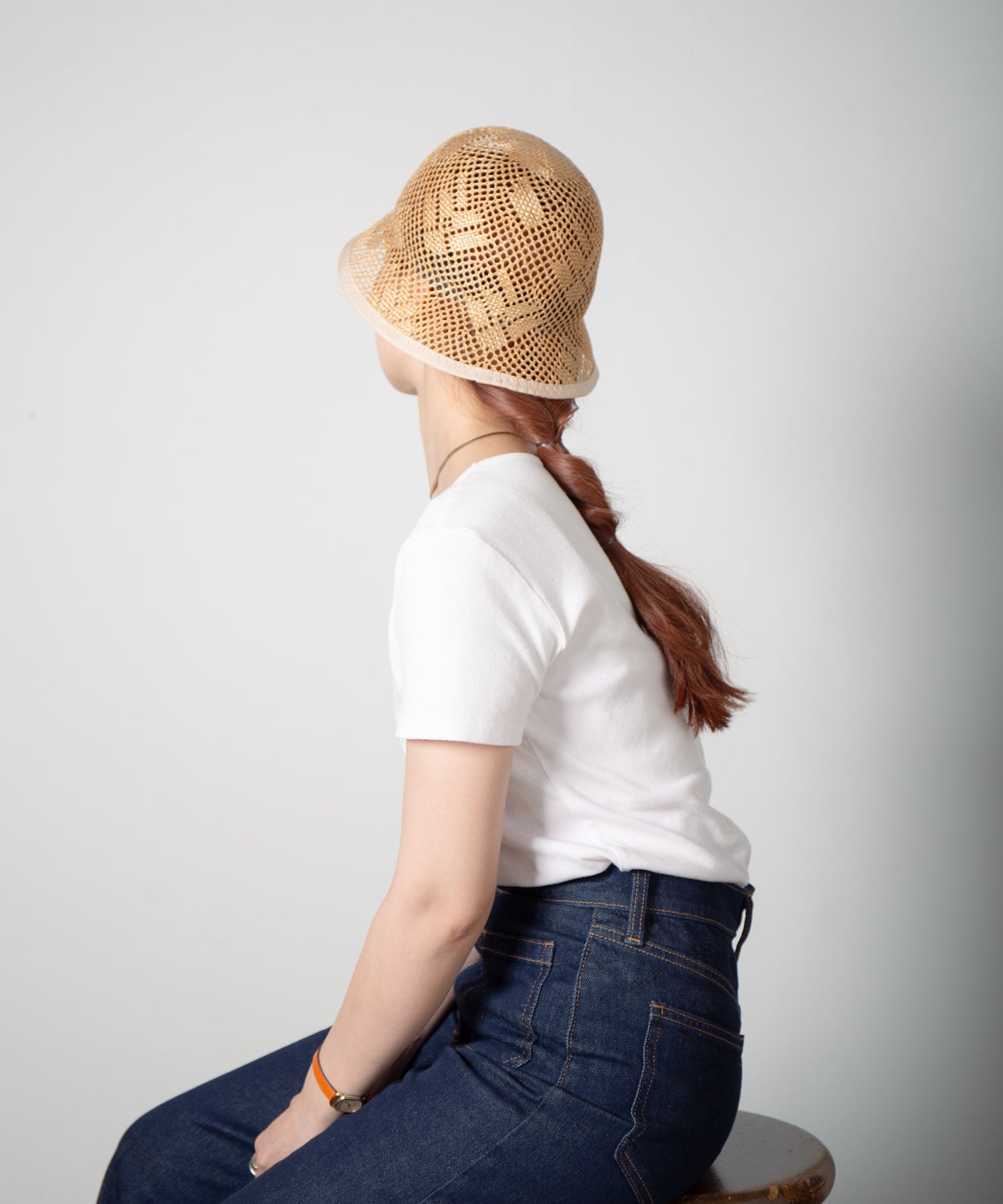 RL-25-024W_Natural | Kenma tulip hat | Color:Natural【RACAL_ラカル】