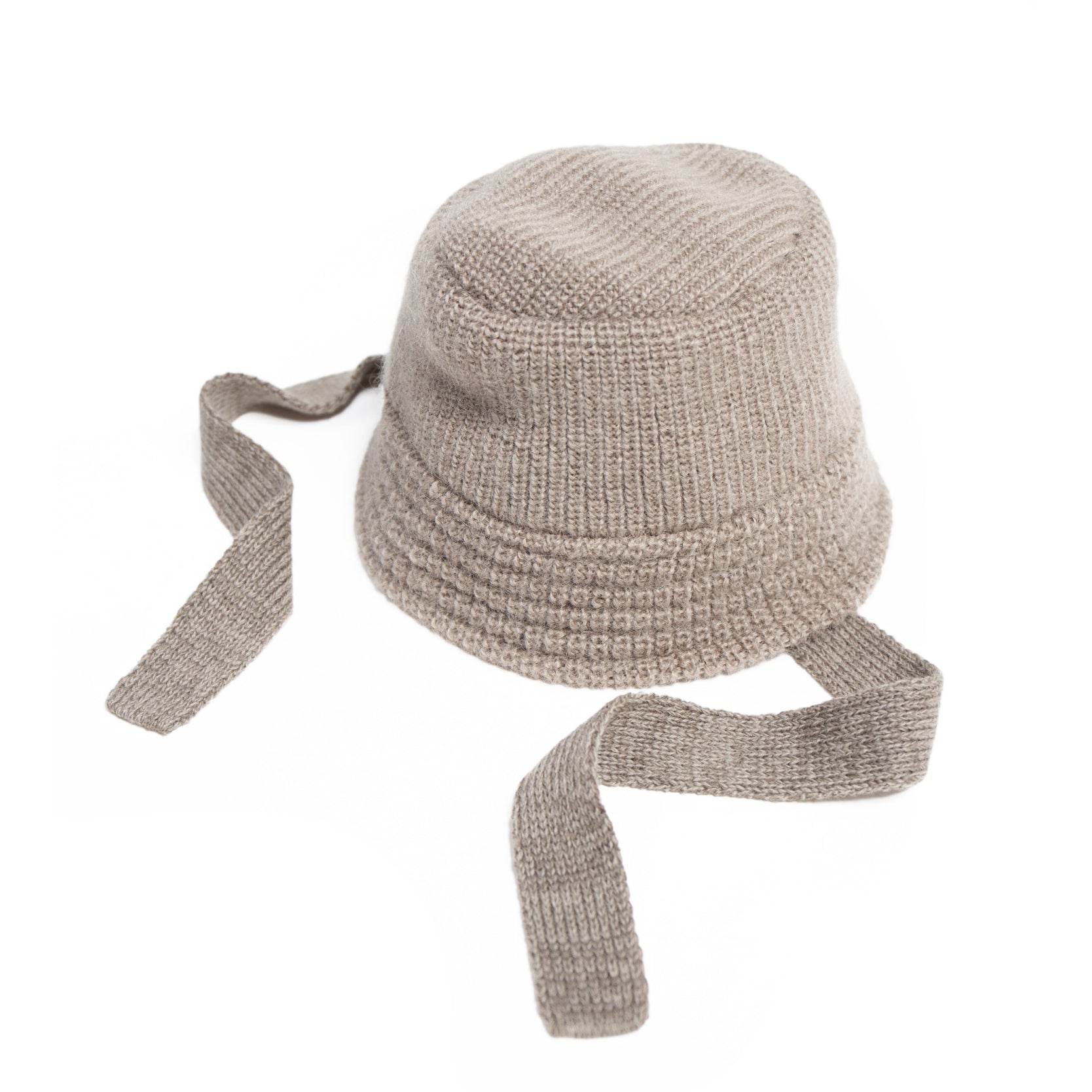 Mohair Knit Bucket Hat | Color_Ivory / Grayge / Black | No_rl-25-037w【RACAL_ラカル】