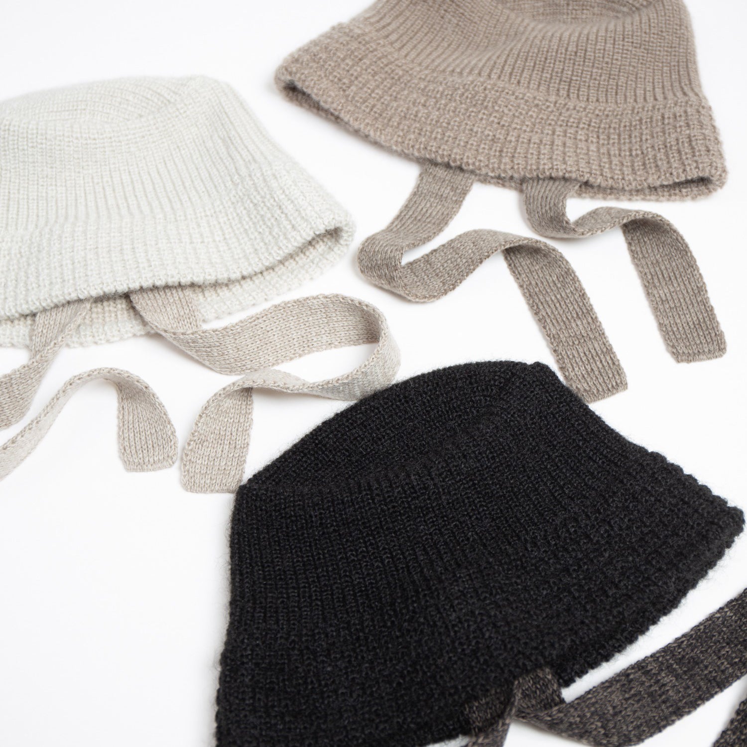 Mohair Knit Bucket Hat | Color_Ivory / Grayge / Black | No_rl-25-037w【RACAL_ラカル】