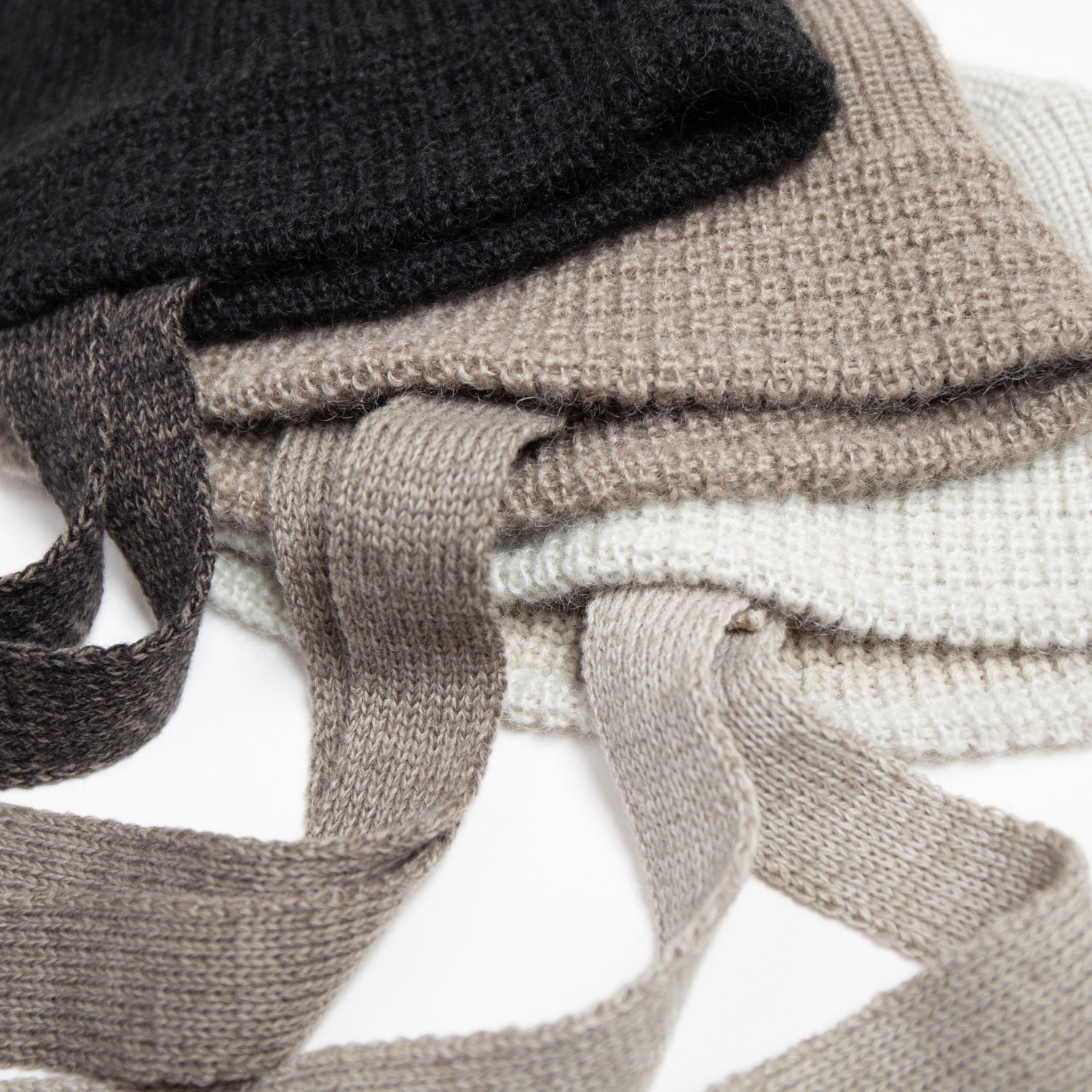 Mohair Knit Bucket Hat | Color_Ivory / Grayge / Black | No_rl-25-037w【RACAL_ラカル】