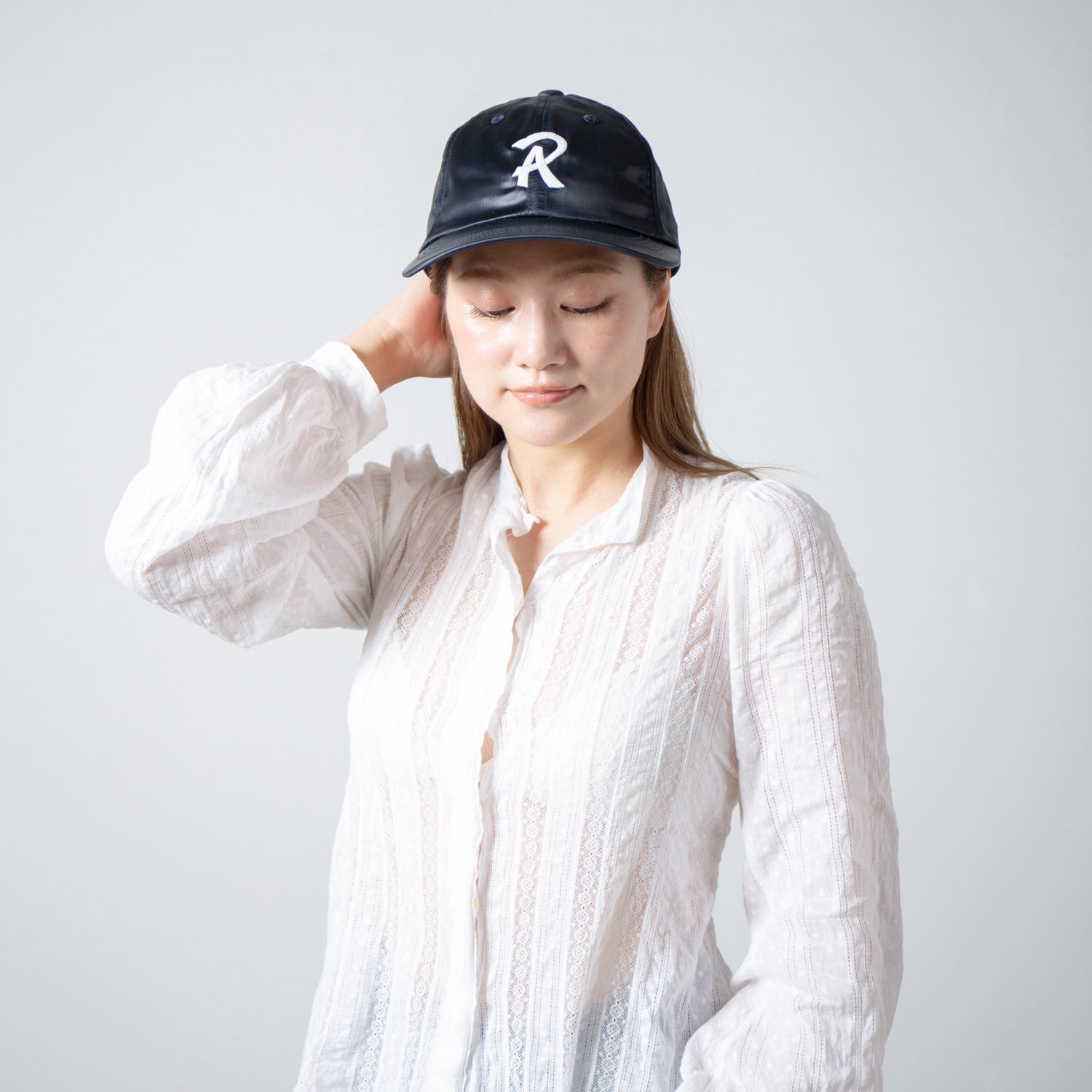 Satin B.B.CAP | Color_Navy | No_RL-26-043W_Navy【RACAL_ラカル】【入荷予定アイテム・入荷連絡可能】
