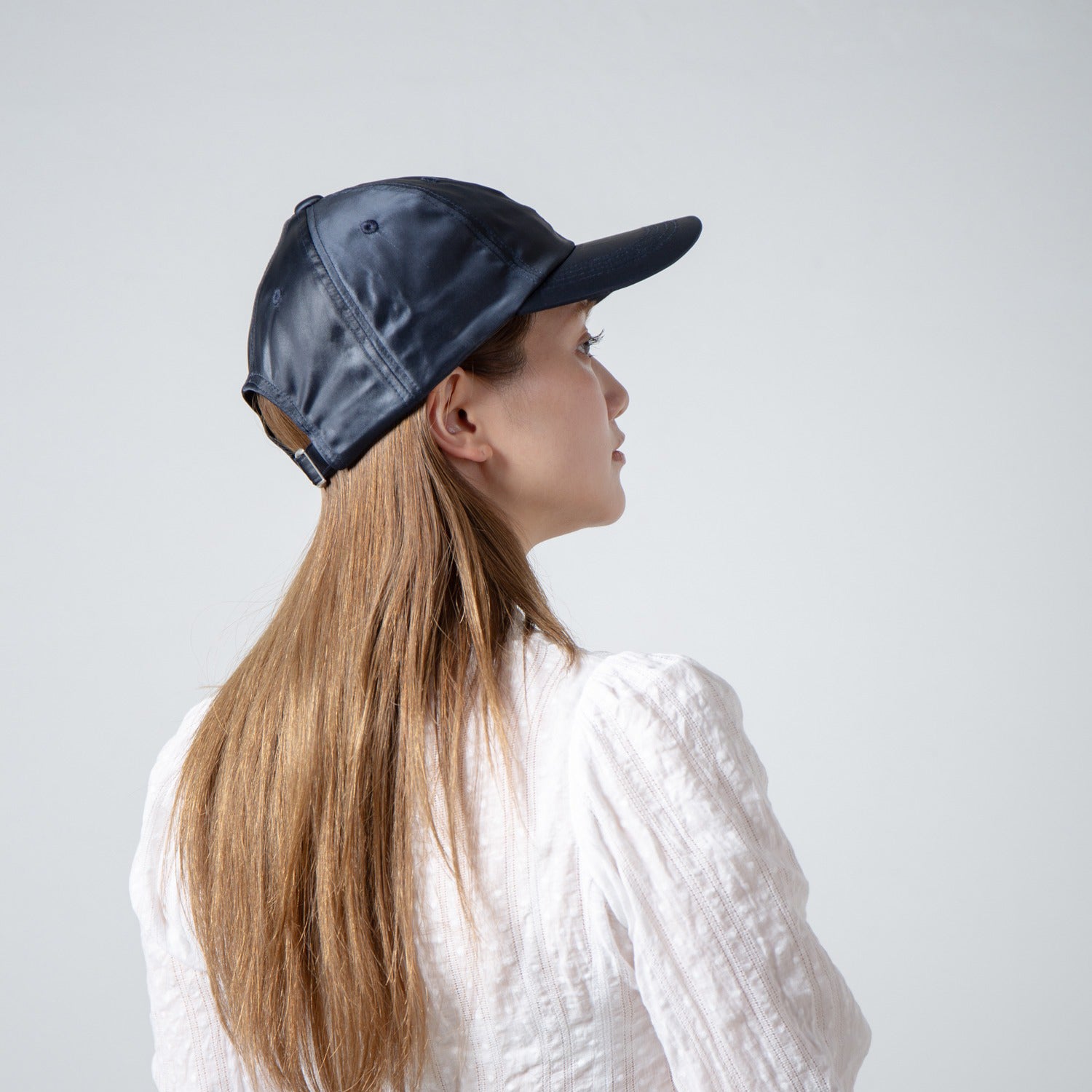 Satin B.B.CAP | Color_Navy | No_RL-26-043W_Navy【RACAL_ラカル】【入荷予定アイテム・入荷連絡可能】