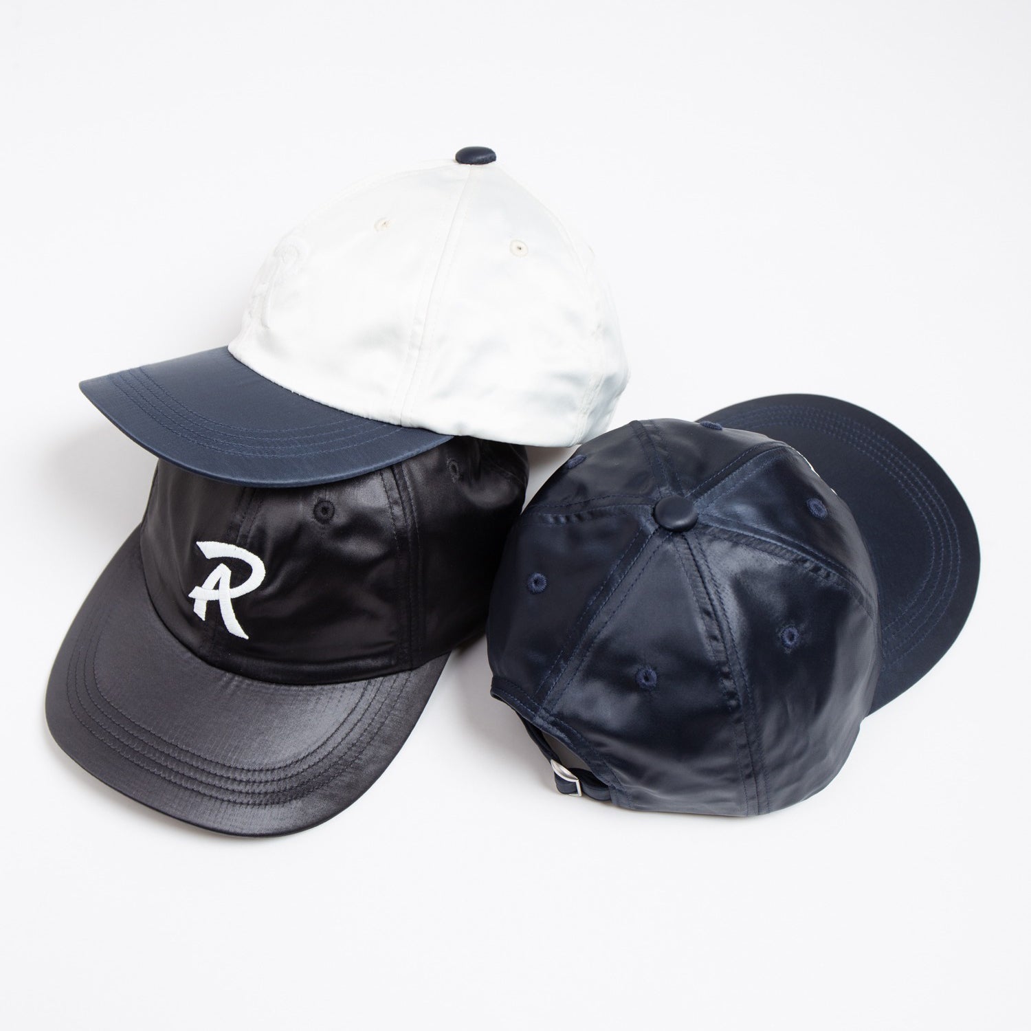 Satin B.B.CAP | Color_Ivory×Navy | No_RL-26-043W_Ivory×Navy【RACAL_ラカル】【入荷予定アイテム・入荷連絡可能】