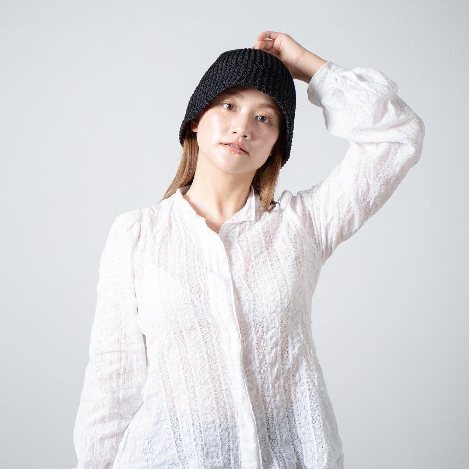Summer Knit Hat | Color_Black | No_RL-26-046W_Black【RACAL_ラカル】【入荷予定アイテム・入荷連絡可能】
