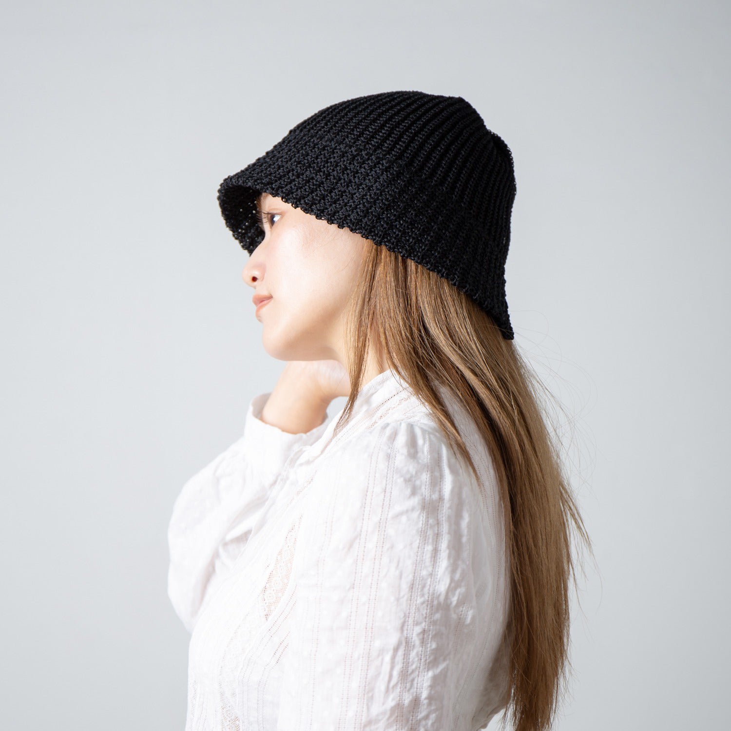 Summer Knit Hat | Color_Black | No_RL-26-046W_Black【RACAL_ラカル】【入荷予定アイテム・入荷連絡可能】
