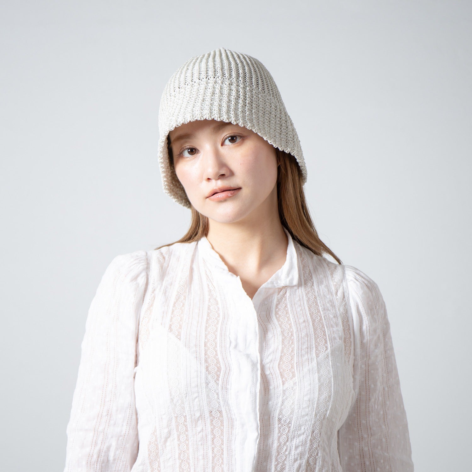 Summer Knit Hat | Color_Ivory | No_RL-26-046W_Ivory【RACAL_ラカル】【入荷予定アイテム・入荷連絡可能】