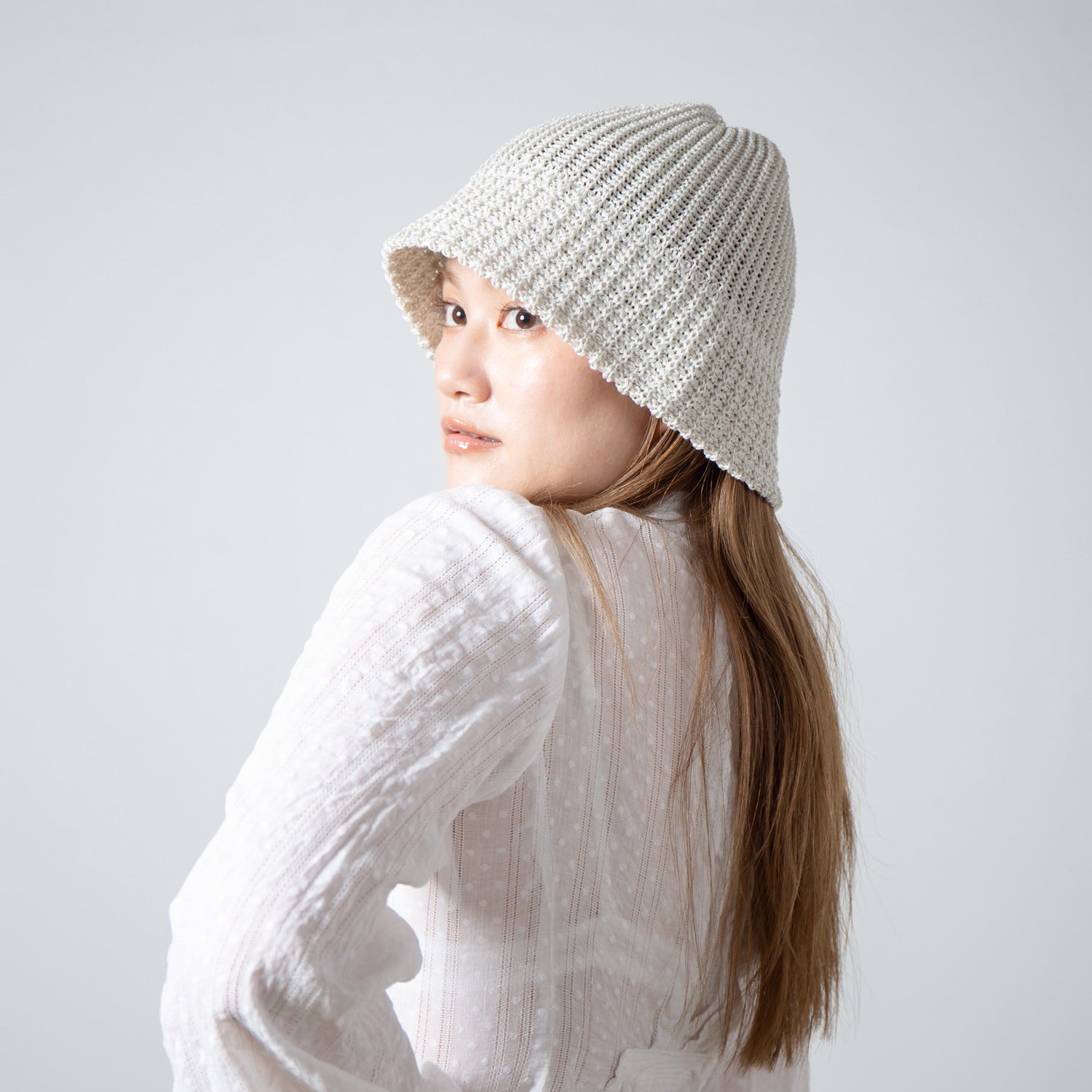 Summer Knit Hat | Color_Ivory | No_RL-26-046W_Ivory【RACAL_ラカル】【入荷予定アイテム・入荷連絡可能】