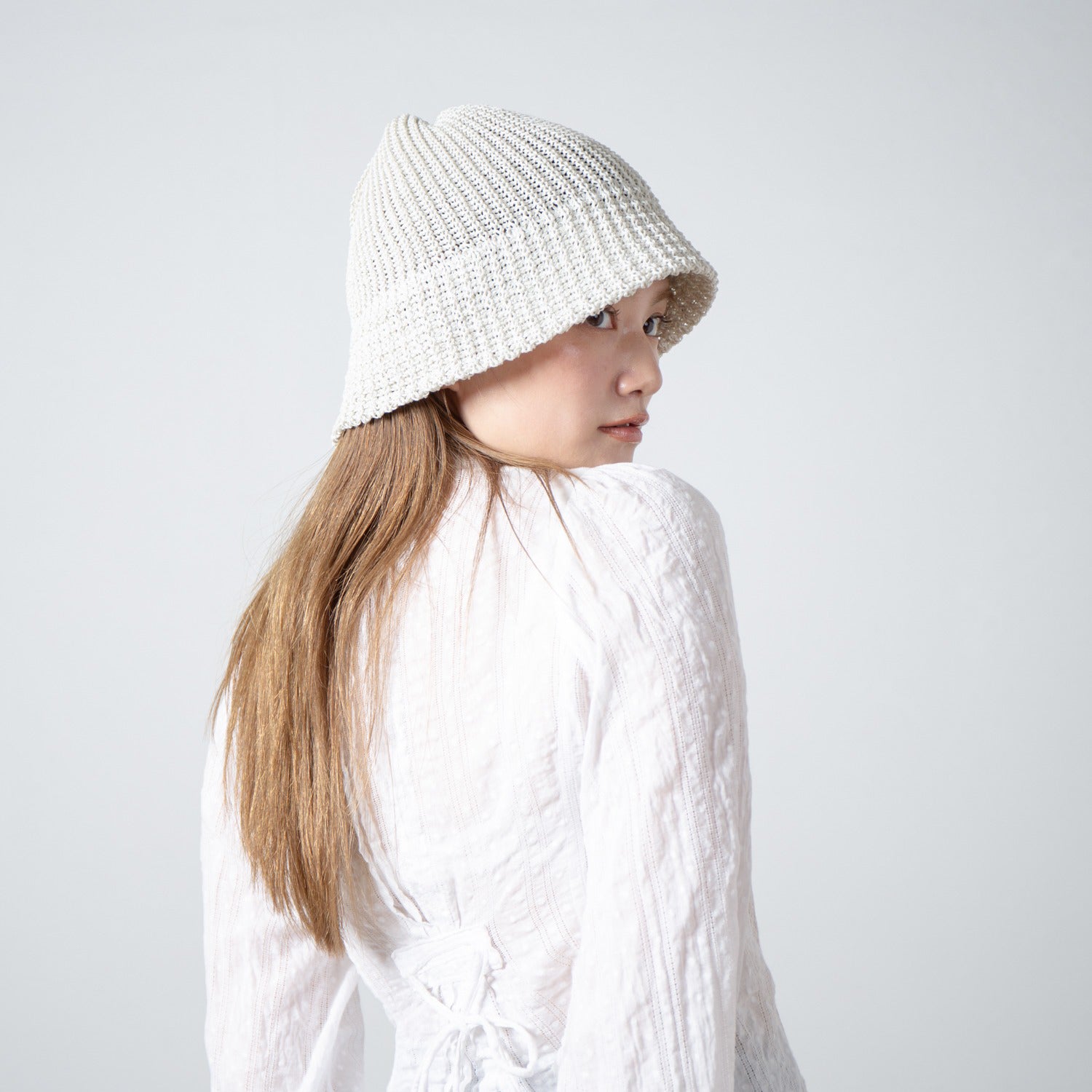 Summer Knit Hat | Color_Ivory | No_RL-26-046W_Ivory【RACAL_ラカル】【入荷予定アイテム・入荷連絡可能】