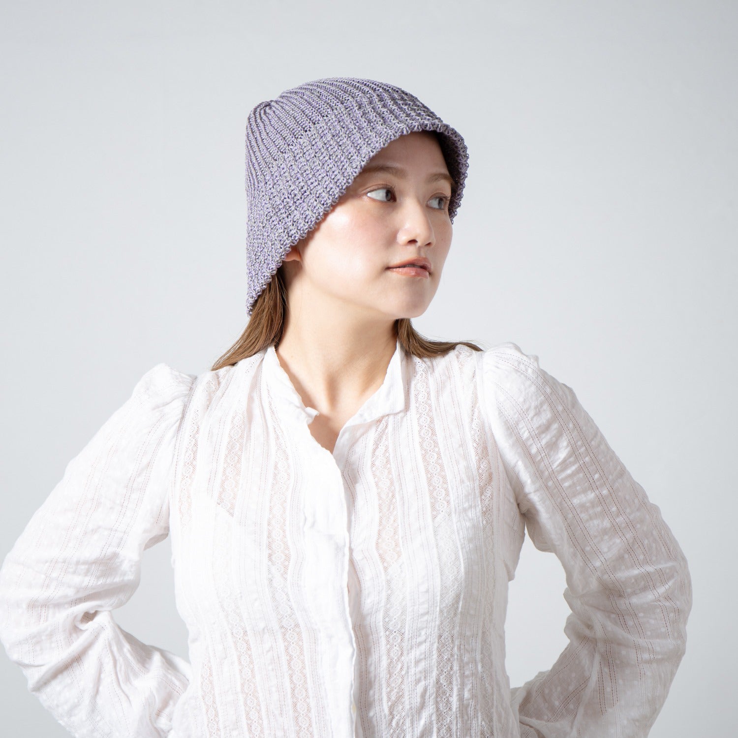 Summer Knit Hat | Color_Purple | No_RL-26-046W_Purple【RACAL_ラカル】【入荷予定アイテム・入荷連絡可能】