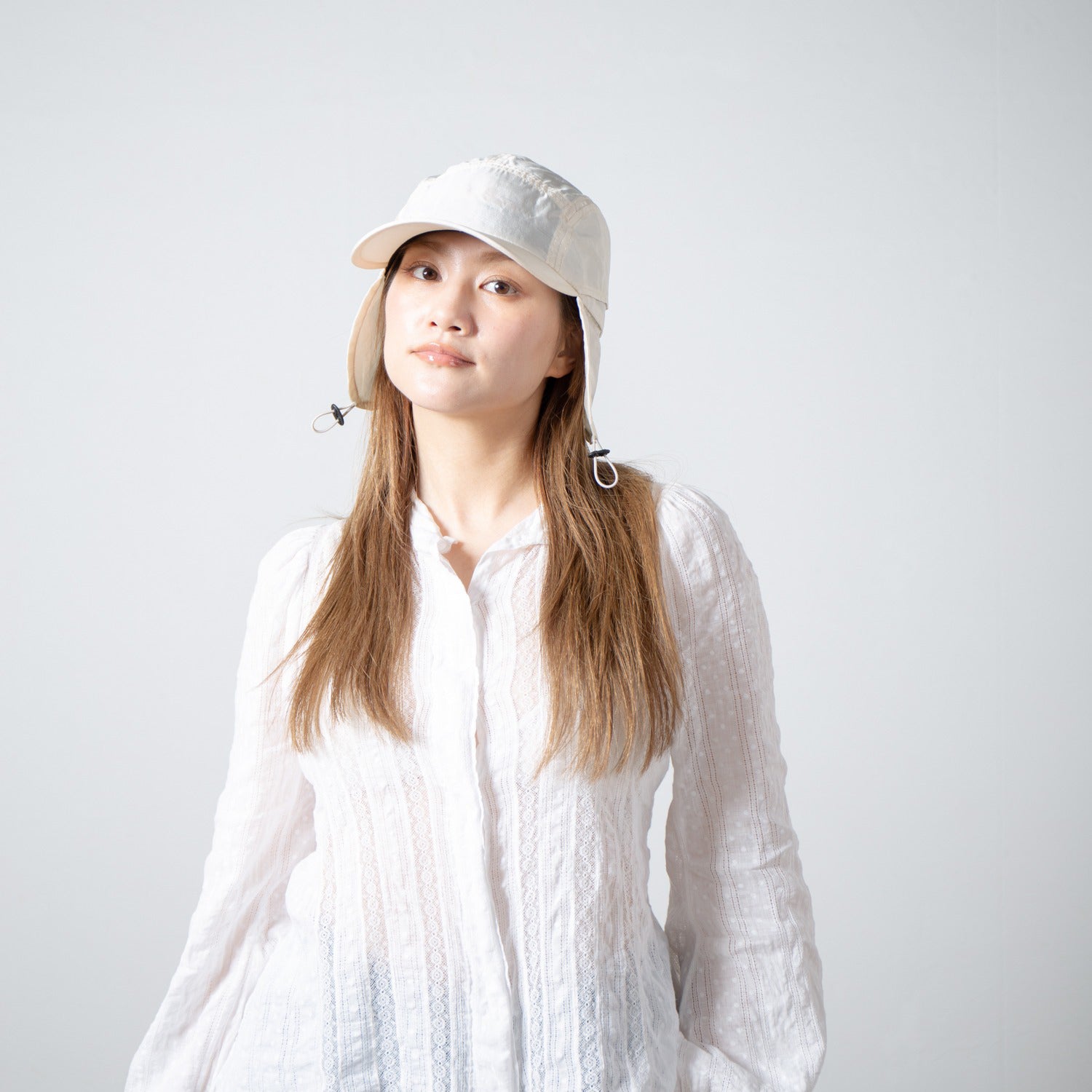 Ear Jet Cap | Color_Ivory | No_RL-26-050W_Ivory【RACAL_ラカル】【入荷予定アイテム・入荷連絡可能】