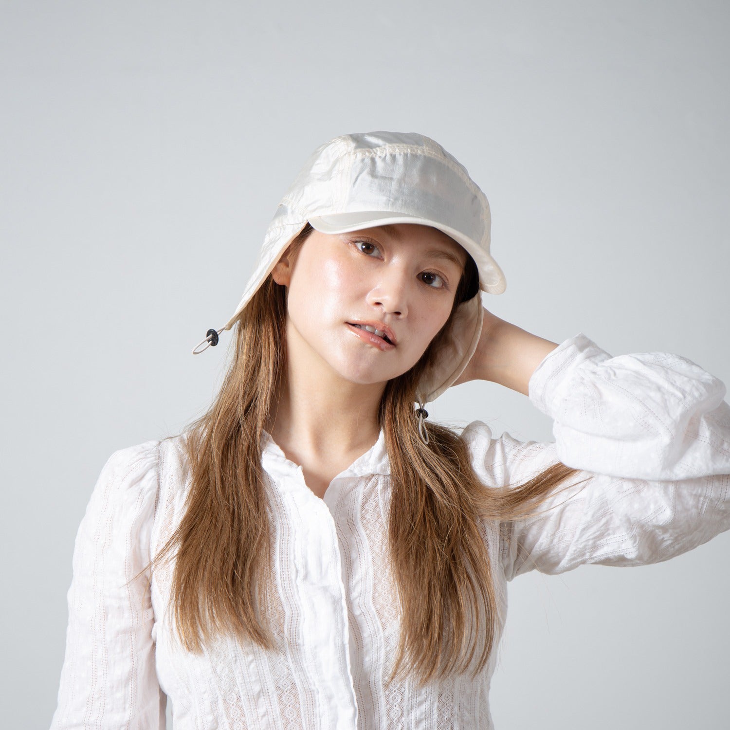 Ear Jet Cap | Color_Ivory | No_RL-26-050W_Ivory【RACAL_ラカル】【入荷予定アイテム・入荷連絡可能】