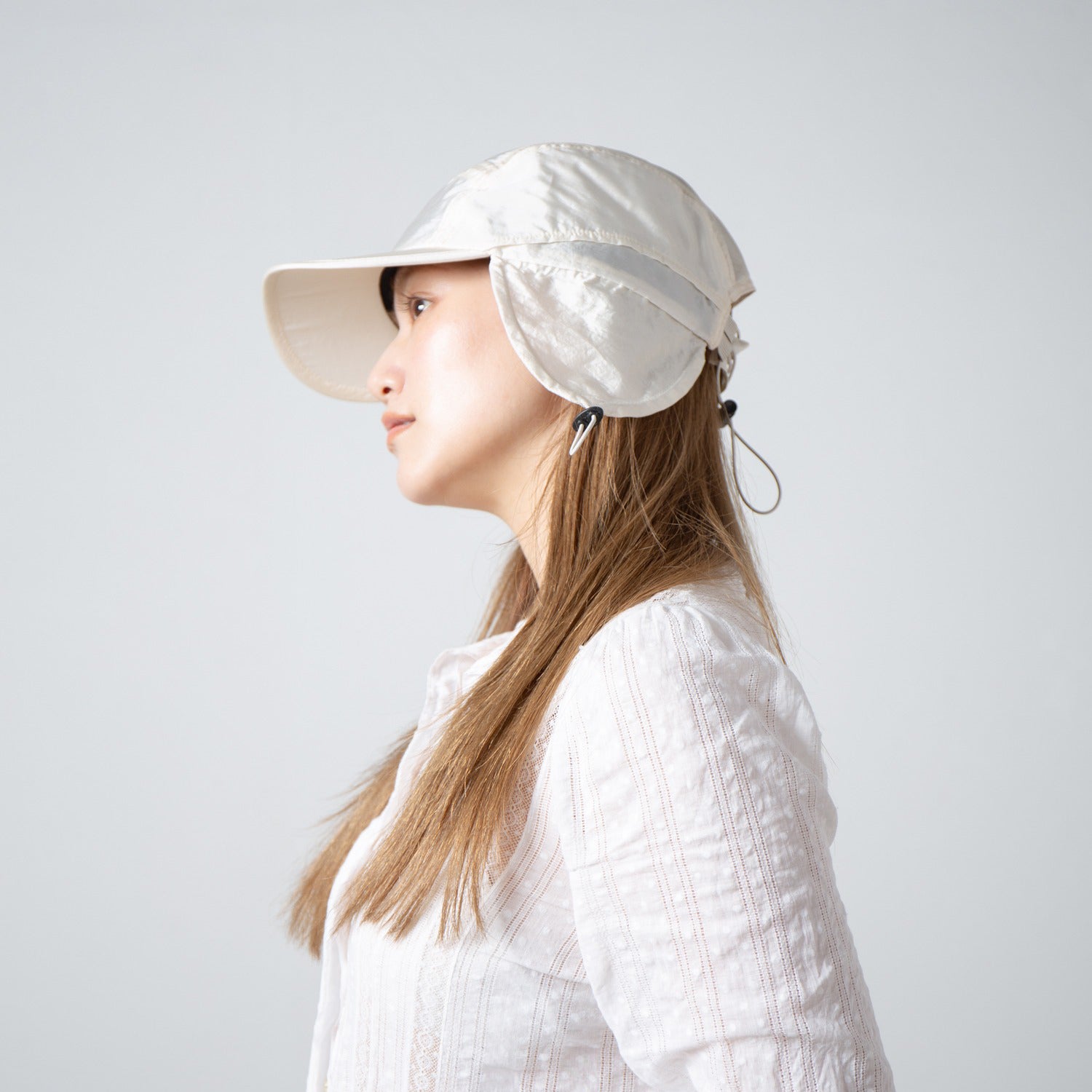 Ear Jet Cap | Color_Ivory | No_RL-26-050W_Ivory【RACAL_ラカル】【入荷予定アイテム・入荷連絡可能】