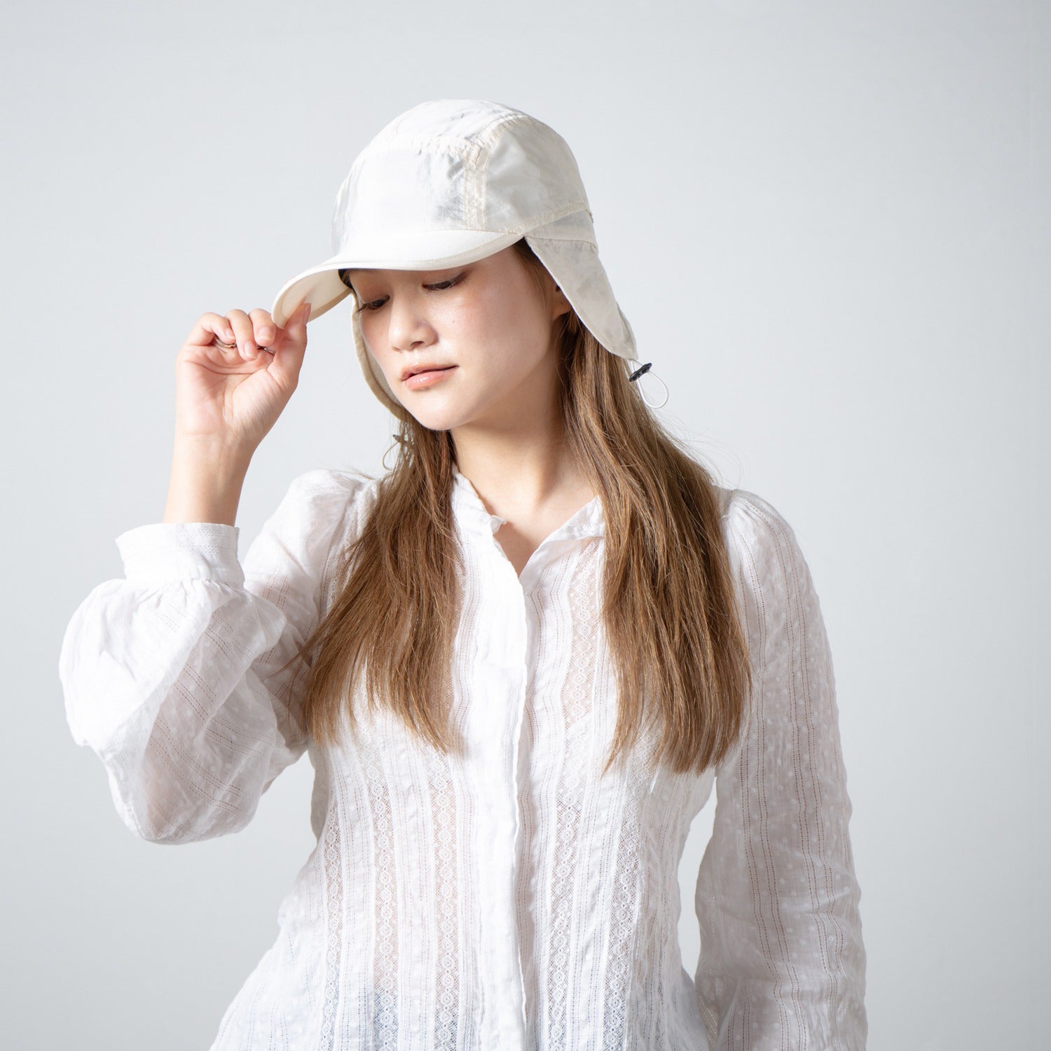 Ear Jet Cap | Color_Ivory | No_RL-26-050W_Ivory【RACAL_ラカル】【入荷予定アイテム・入荷連絡可能】