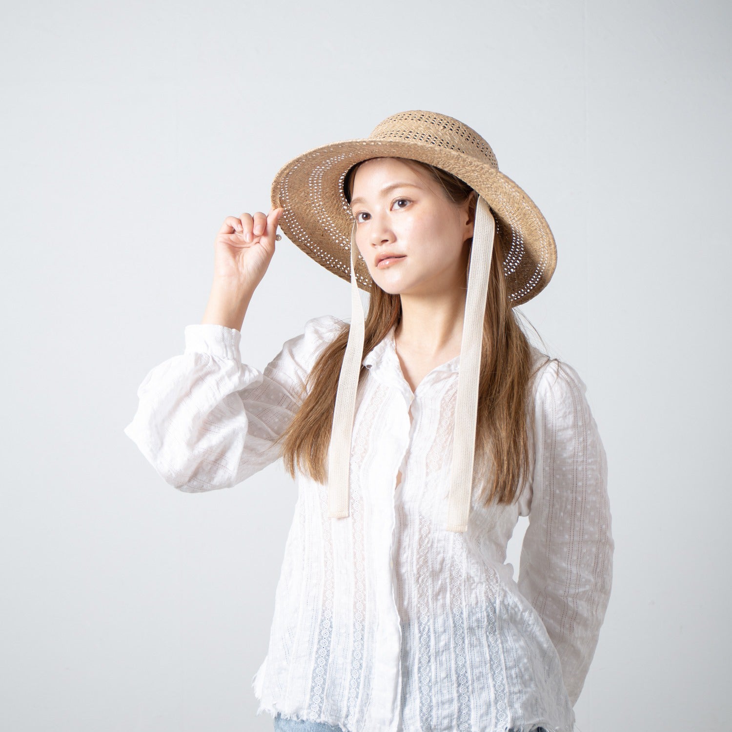 Kampi Border Lace Hat – Natural | RACAL