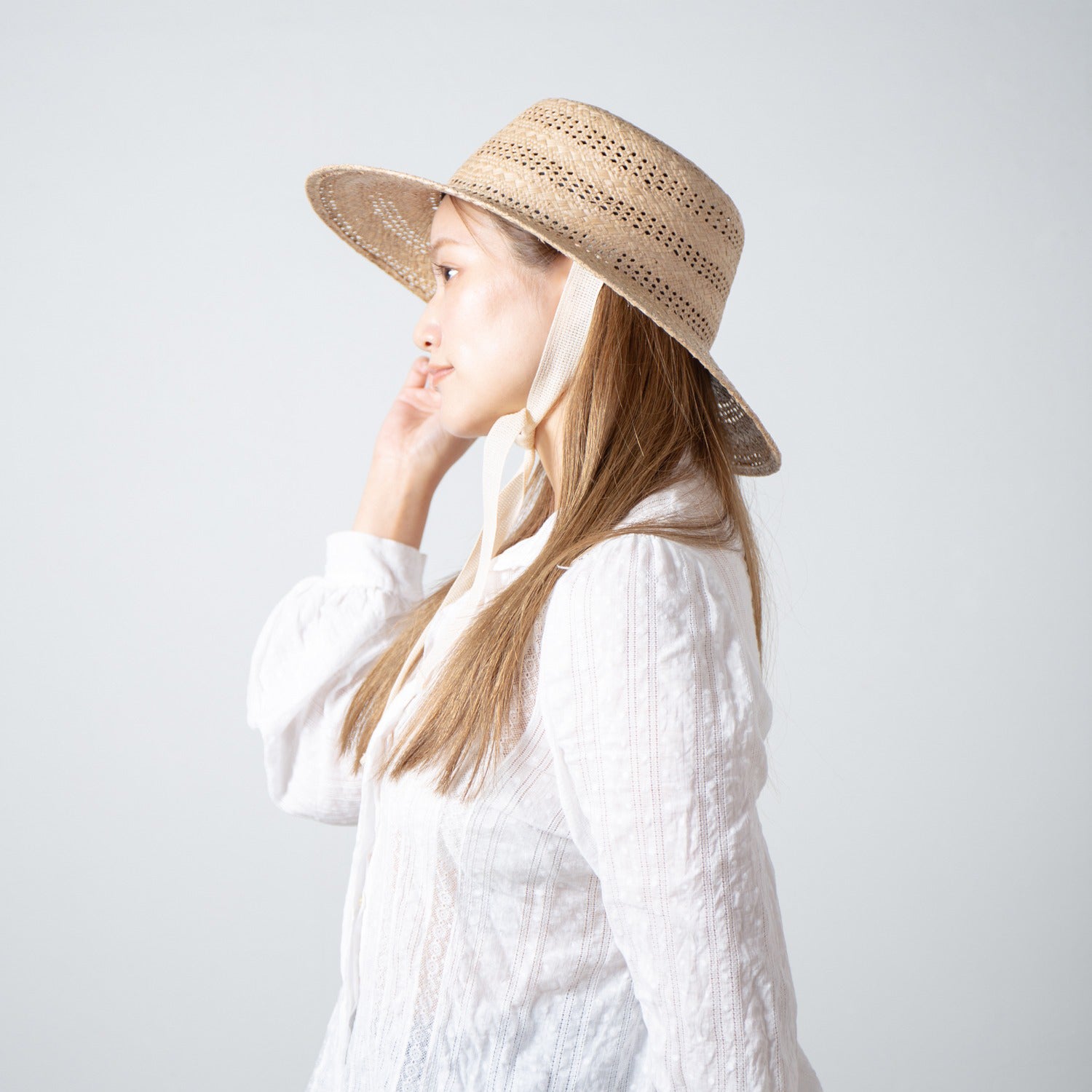 Kampi Border Lace Hat – Natural | RACAL