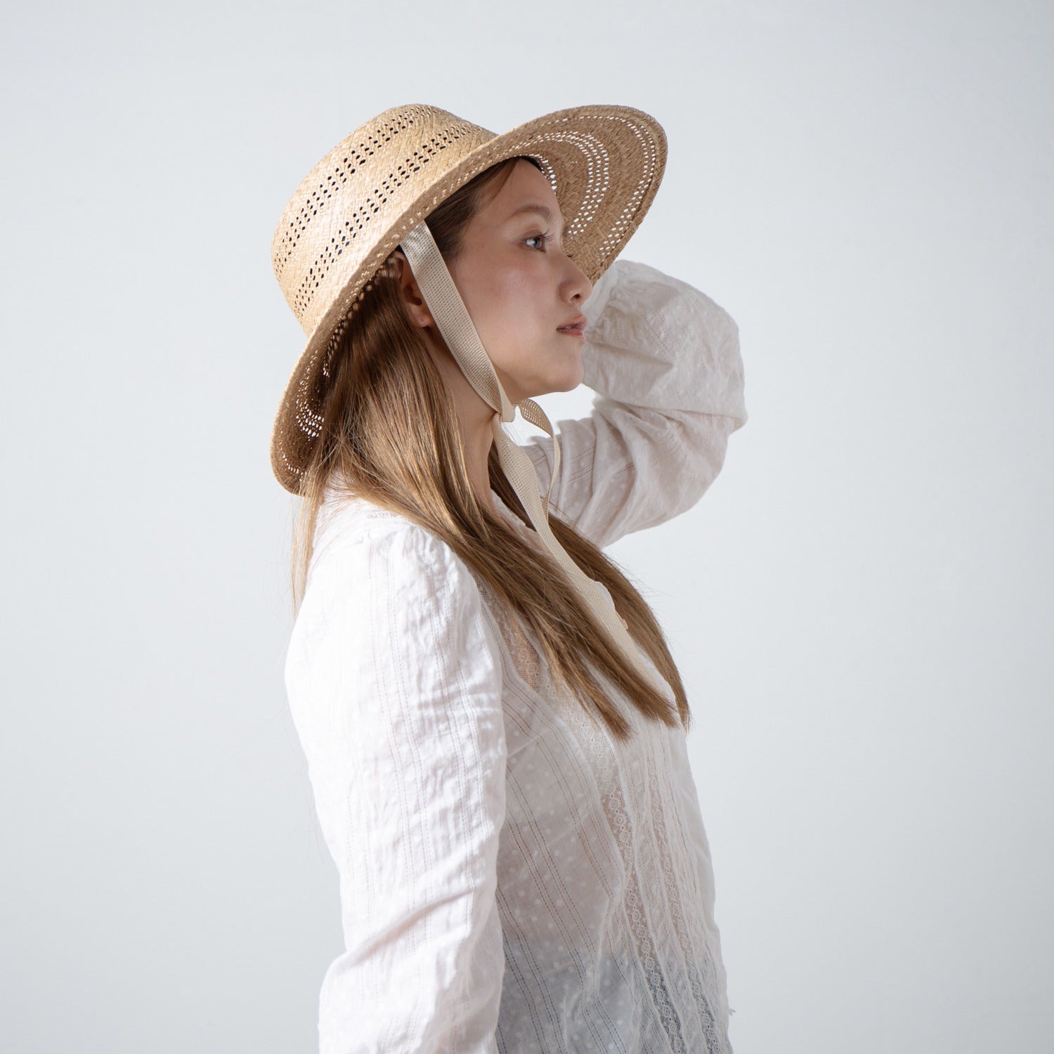 Kampi Border Lace Hat | Color_Natural | No_RL-26-052W_Natural【RACAL_ラカル】【入荷予定アイテム・入荷連絡可能】