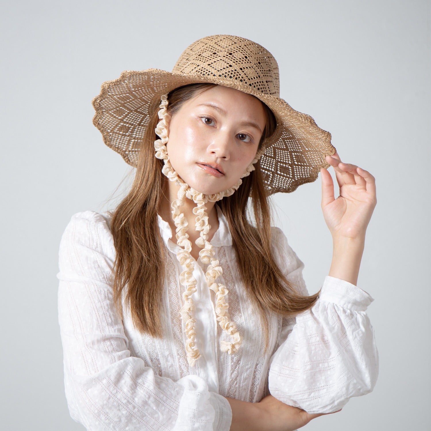 Kampi Lace Wave Hat – Natural | RACAL