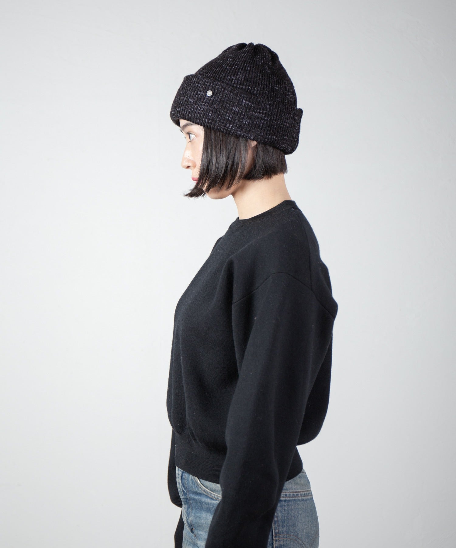 Mix Knit Cap – Black | RACAL | 入荷予定アイテム