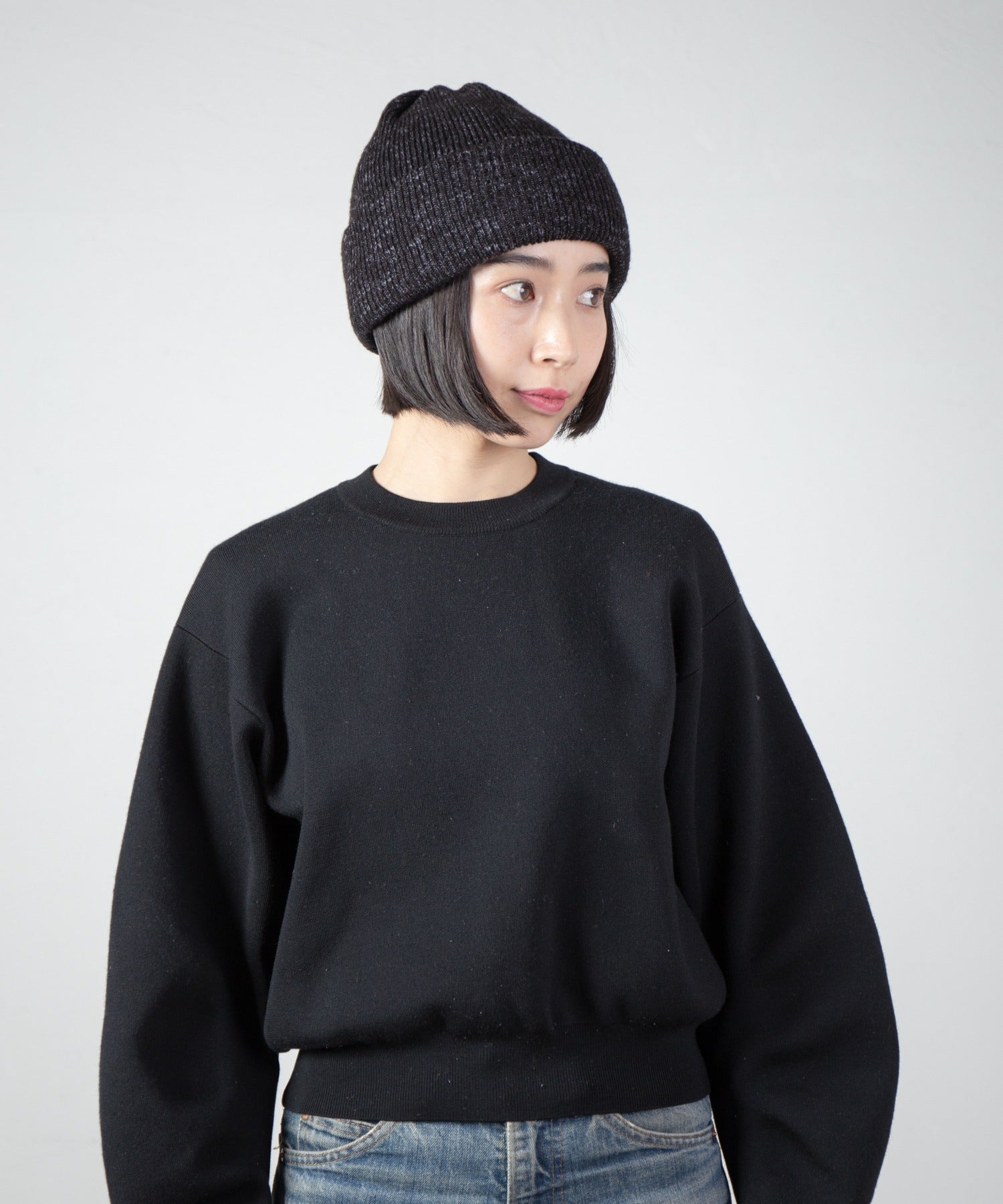 Mix Knit Cap – Black | RACAL | 入荷予定アイテム