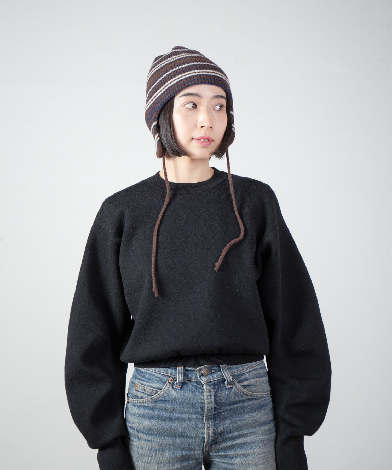 Ear Knit Cap – Brown Mix | RACAL | 入荷予定アイテム