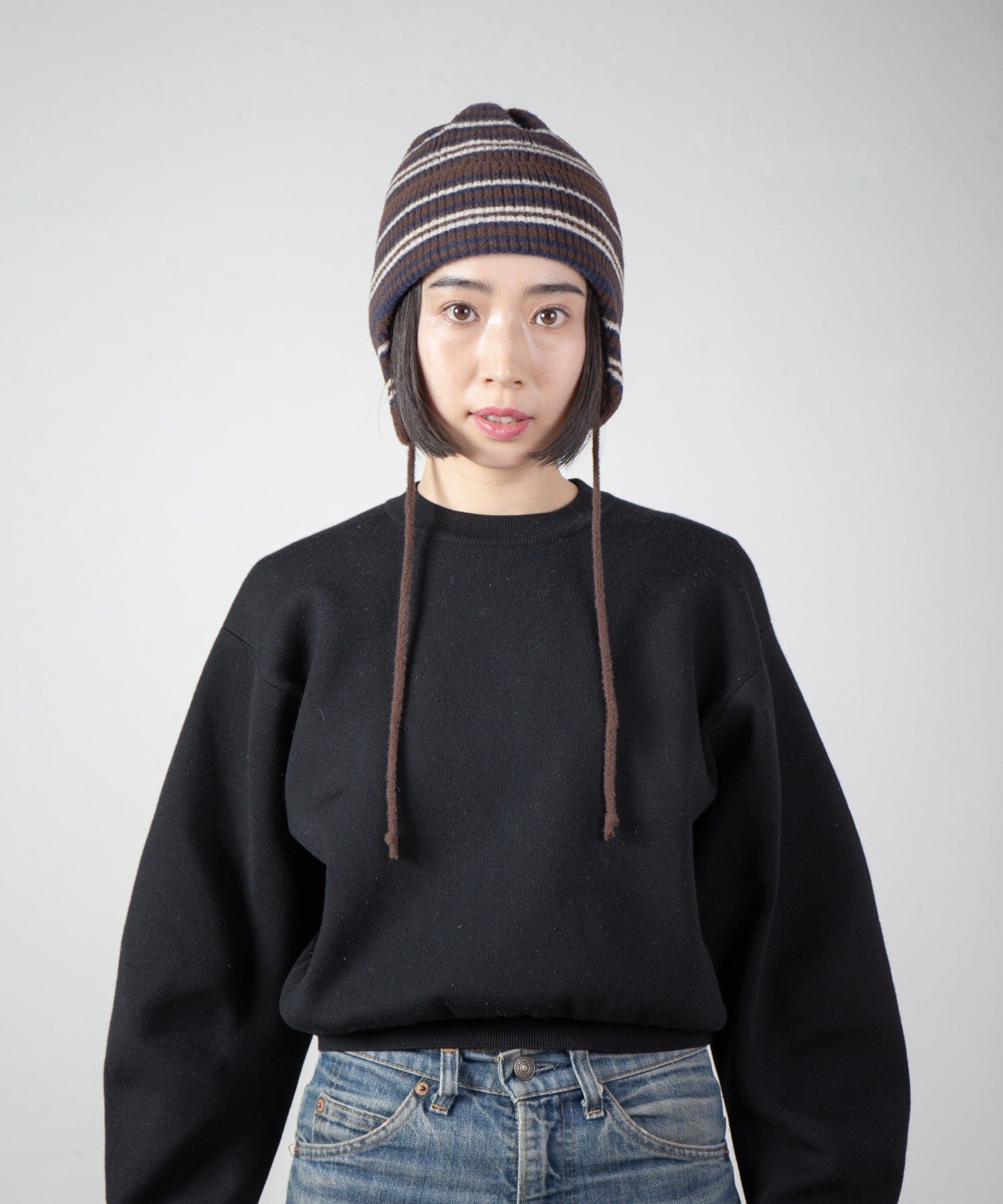 Ear Knit Cap – Brown Mix | RACAL | 入荷予定アイテム