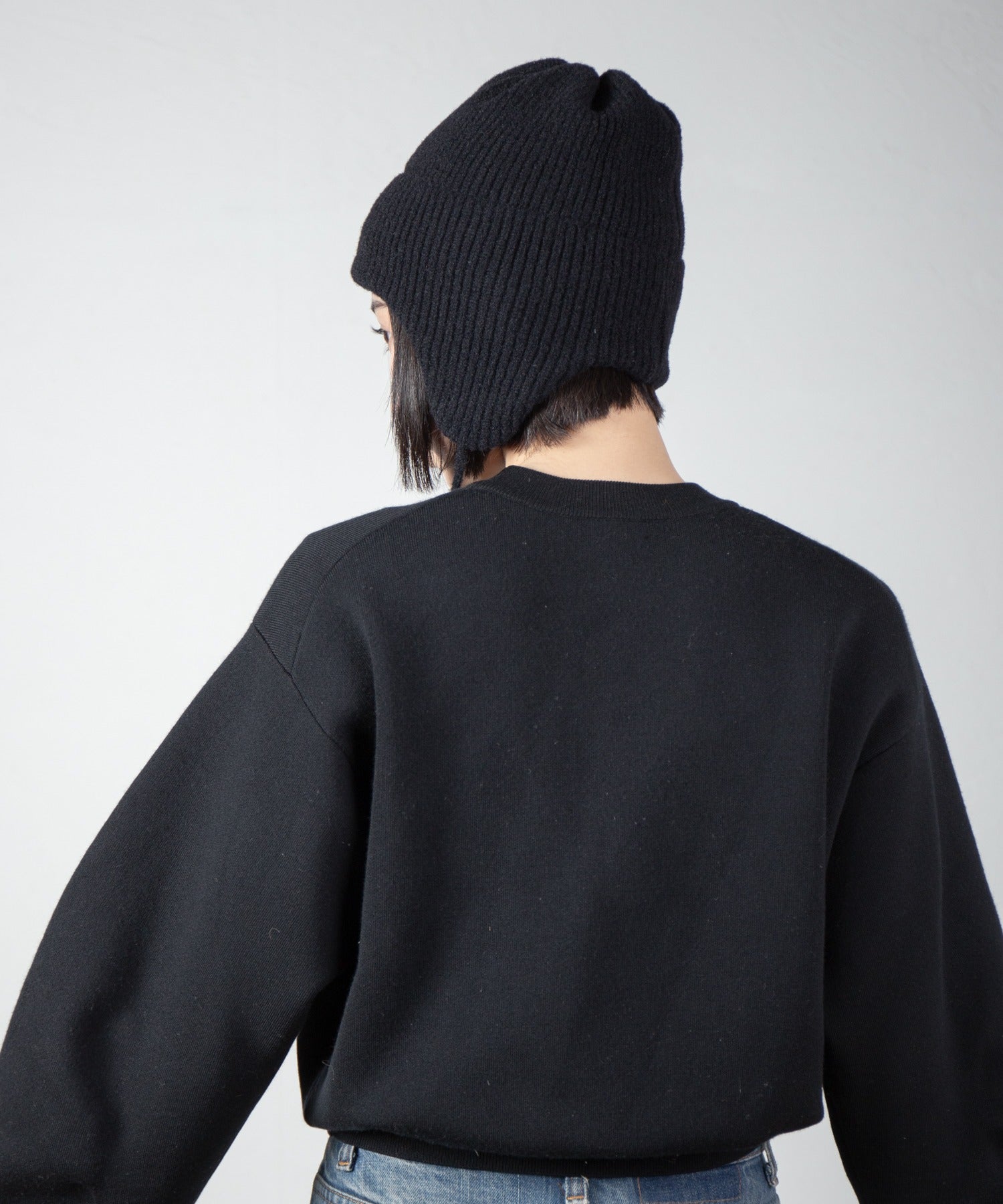 Ear Knit Cap – Black | RACAL | 入荷予定アイテム