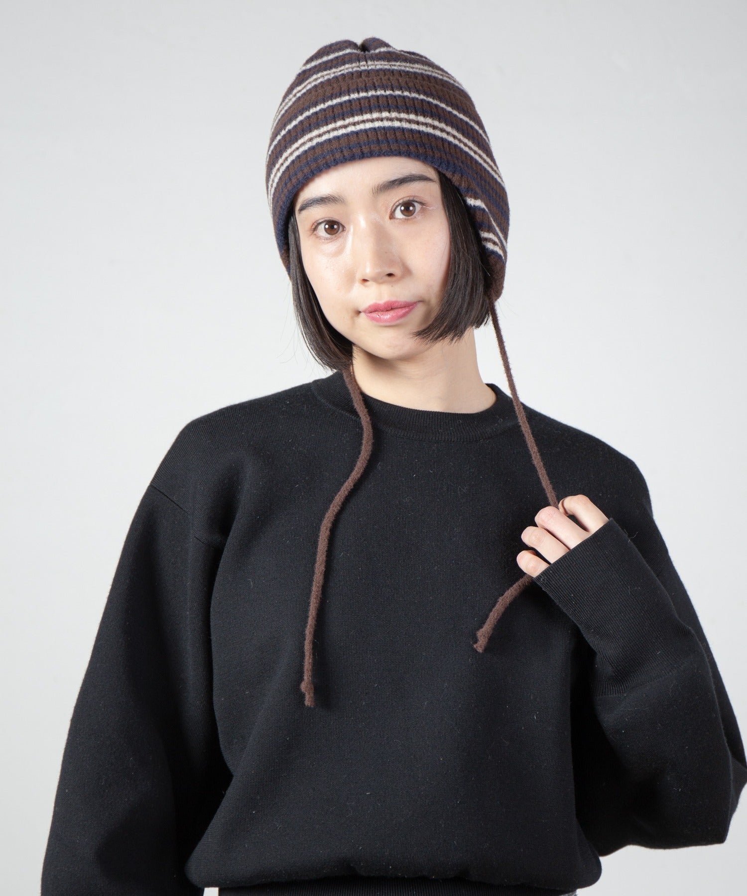 Ear Knit Cap – Brown Mix | RACAL | 入荷予定アイテム
