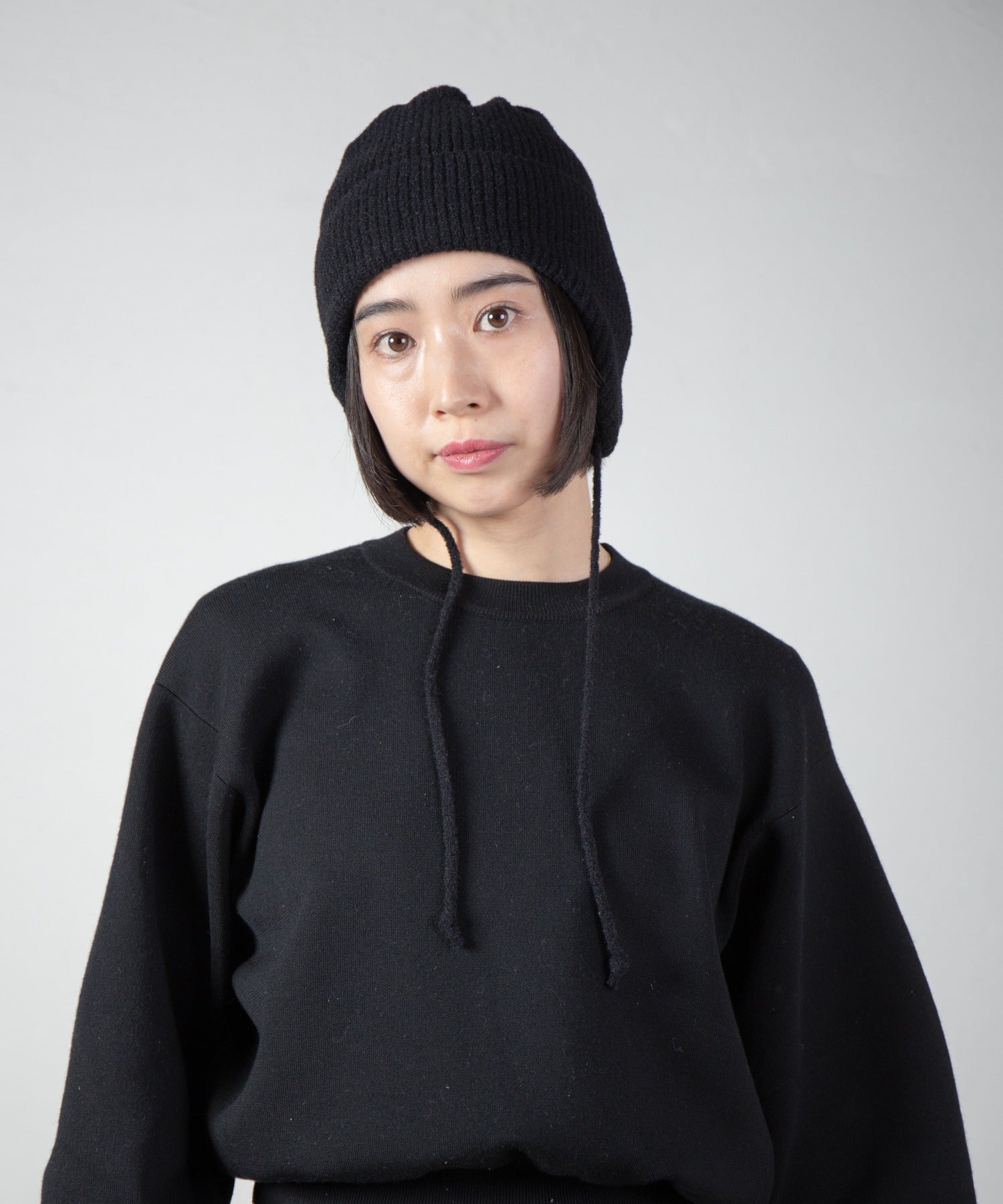 Ear Knit Cap – Black | RACAL | 入荷予定アイテム