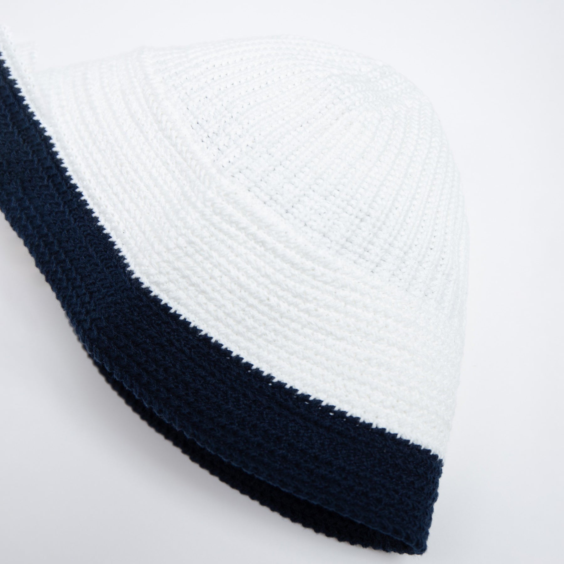 Knit Sailor Hat | Color_Offwhite×Navy | No_RL-26-1416_Offwhite×Navy【RACAL_ラカル】【入荷予定アイテム・入荷連絡可能】