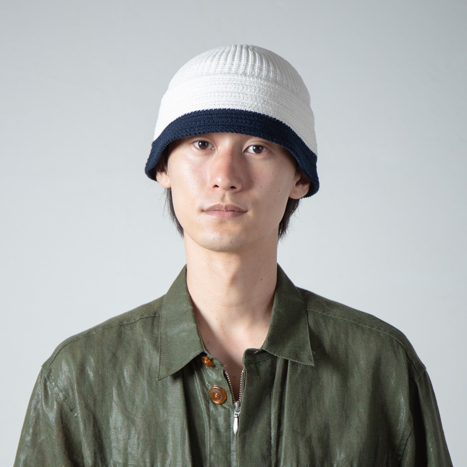 Knit Sailor Hat | Color_Offwhite×Navy | No_RL-26-1416_Offwhite×Navy【RACAL_ラカル】【入荷予定アイテム・入荷連絡可能】