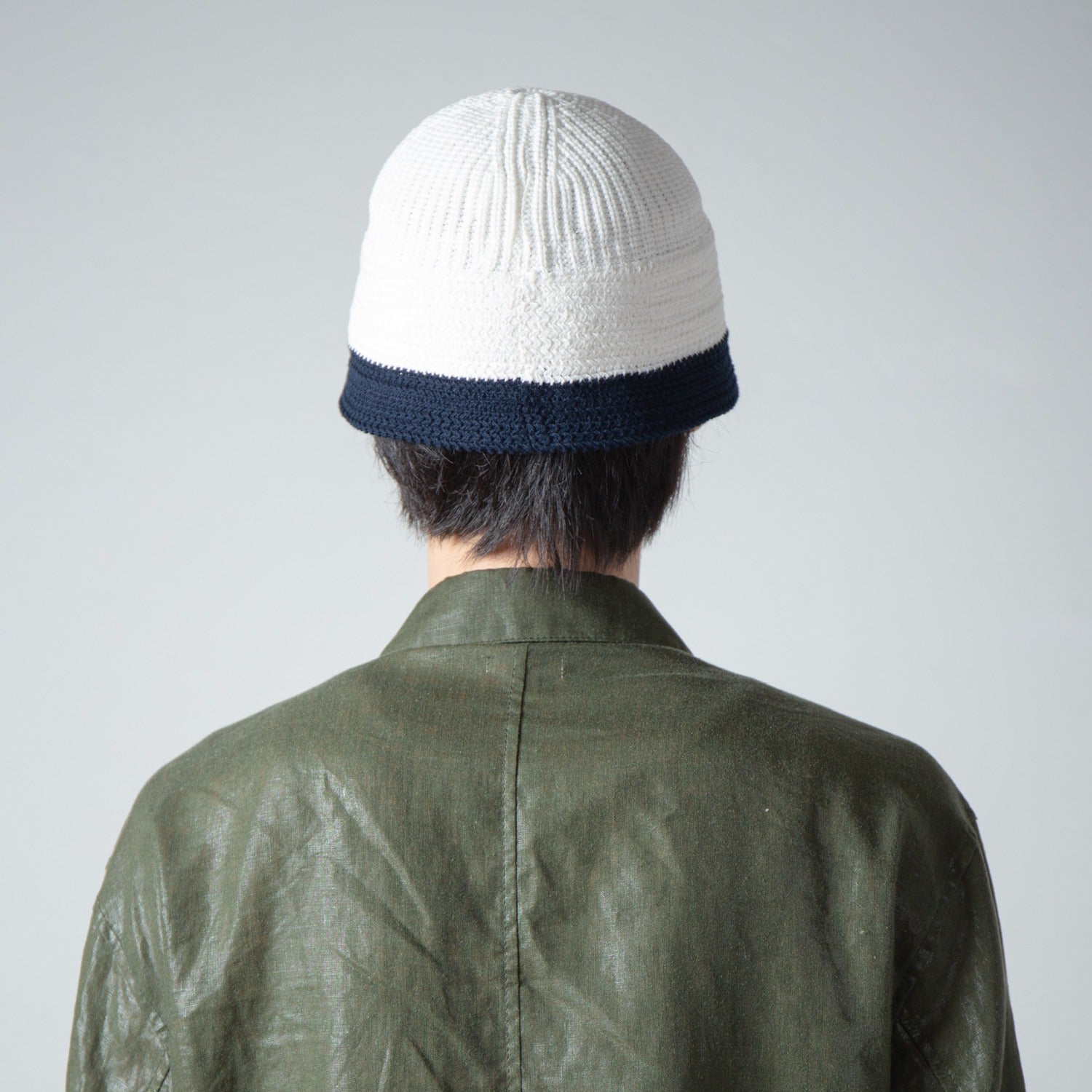 Knit Sailor Hat | Color_Offwhite×Navy | No_RL-26-1416_Offwhite×Navy【RACAL_ラカル】【入荷予定アイテム・入荷連絡可能】