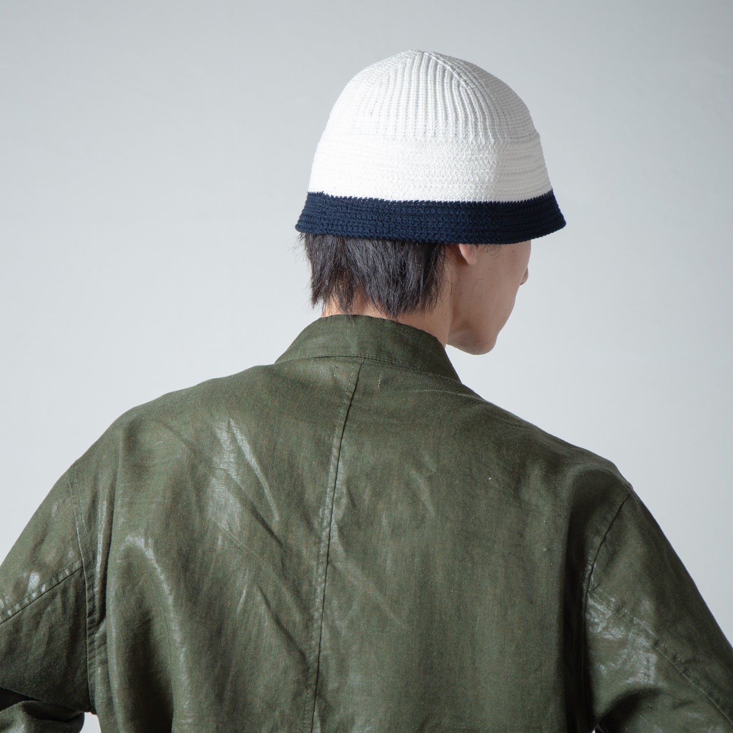Knit Sailor Hat | Color_Offwhite×Navy | No_RL-26-1416_Offwhite×Navy【RACAL_ラカル】【入荷予定アイテム・入荷連絡可能】