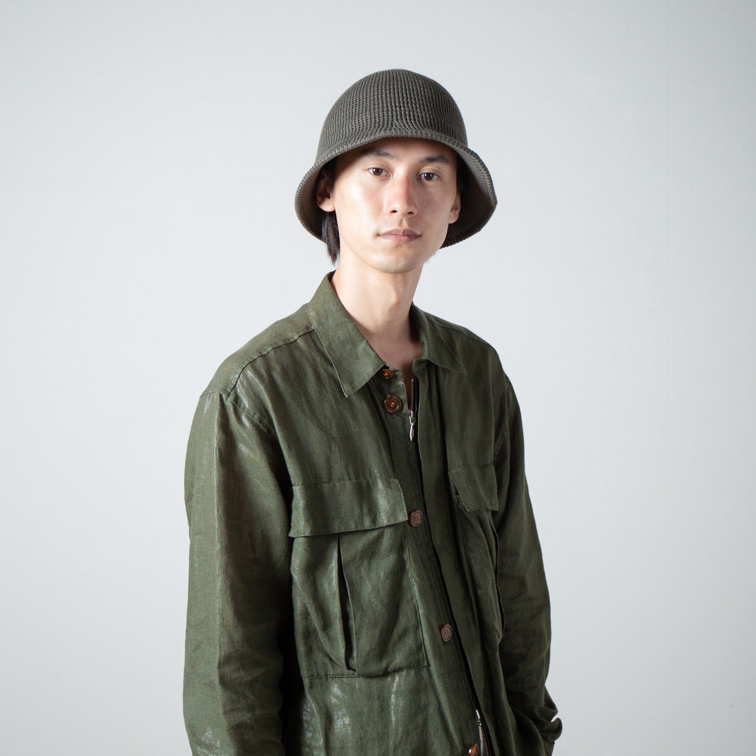 Commando Knit Tulip Hat | Color_Olive | No_RL-26-1426_Olive【RACAL_ラカル】【入荷予定アイテム・入荷連絡可能】