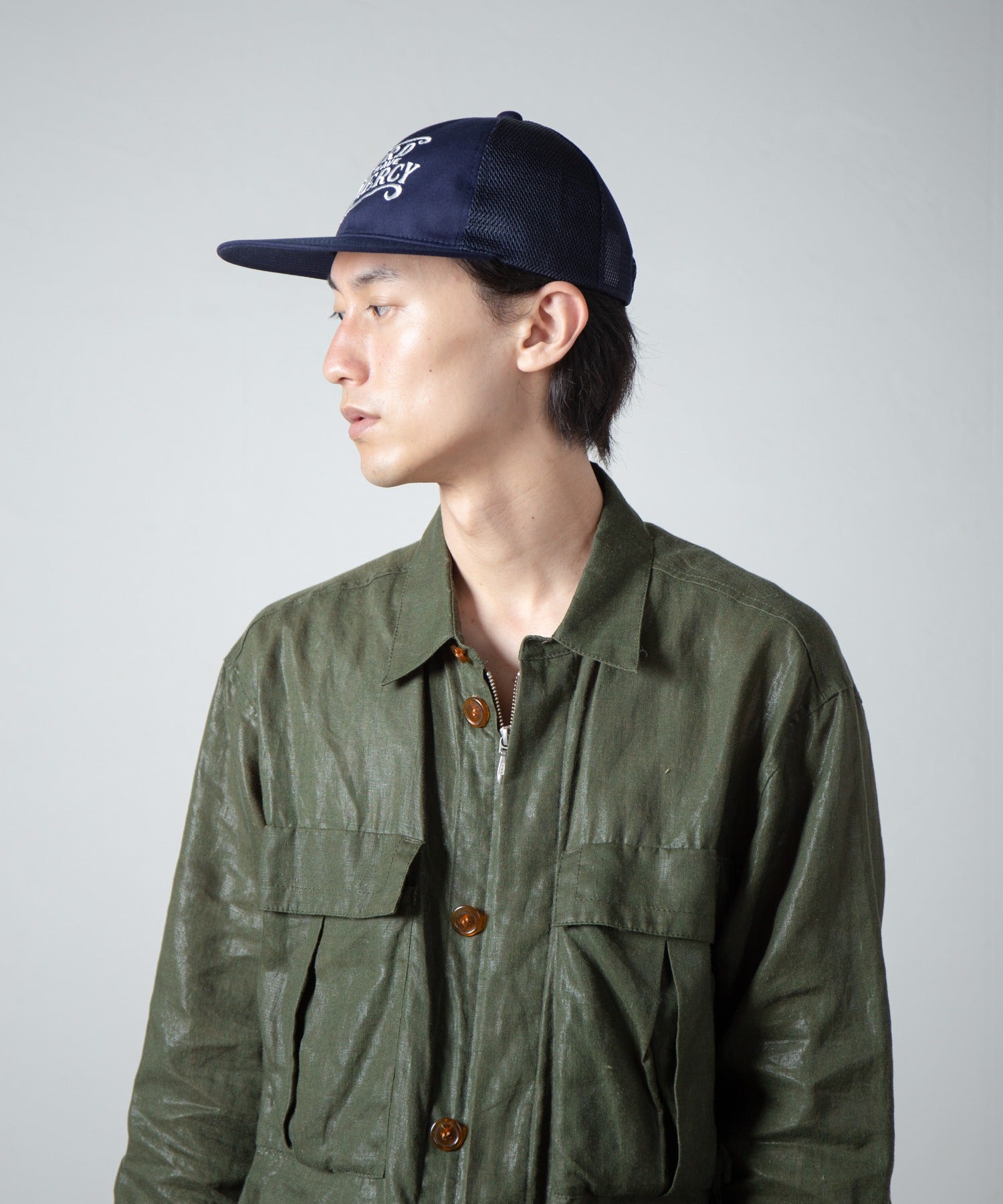 Flat Visor Mesh Cap – Navy | RACAL