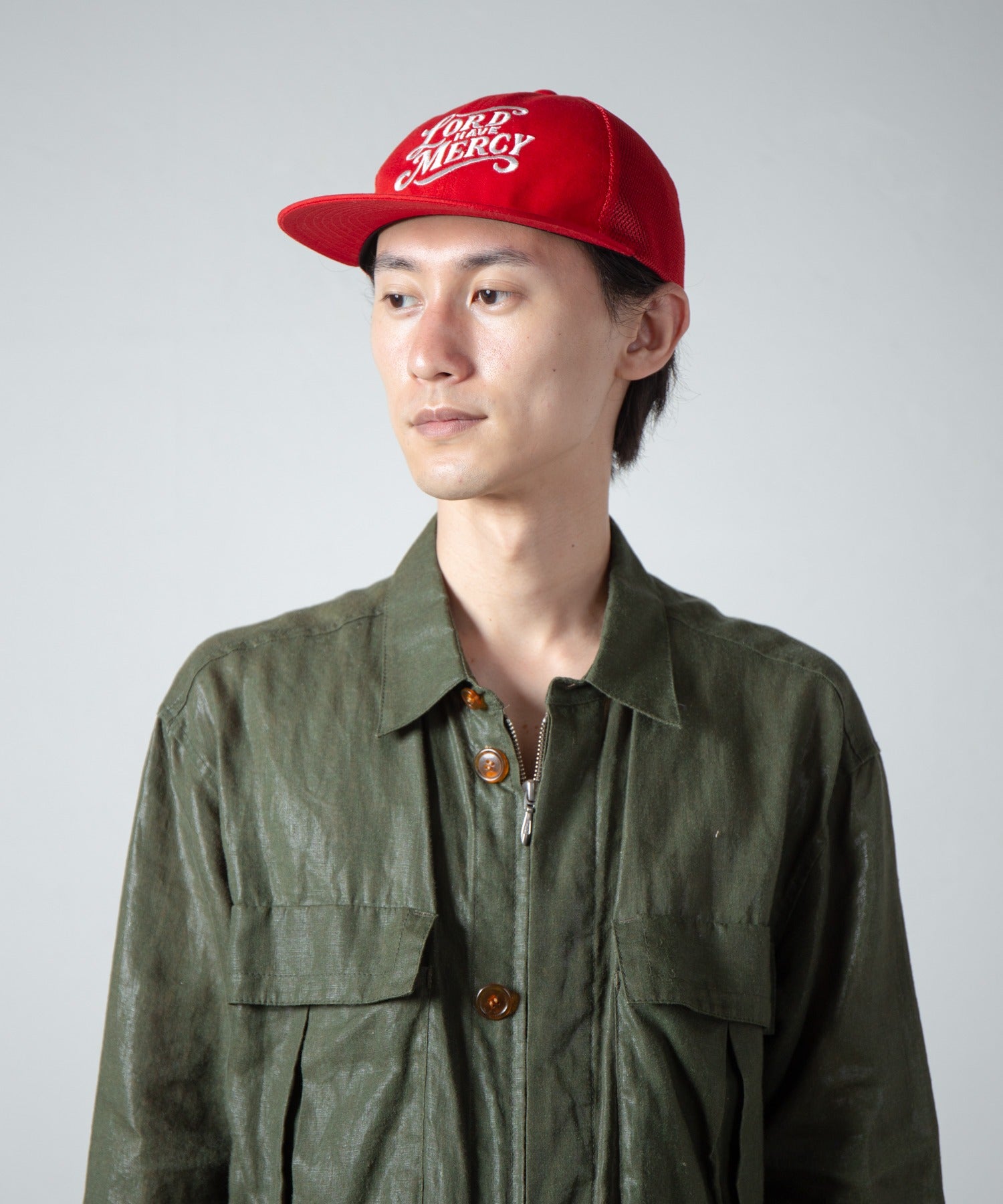 Flat Visor Mesh Cap – Red | RACAL