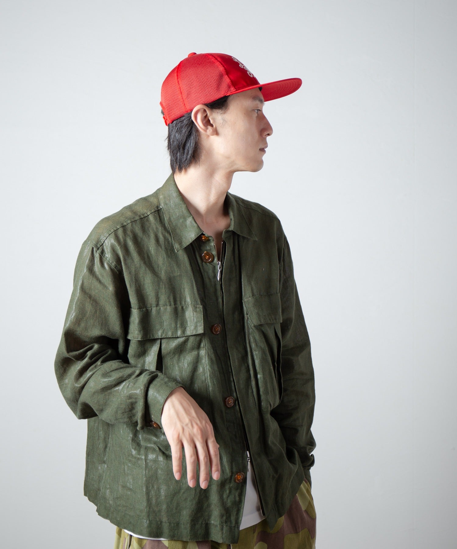 Flat Visor Mesh Cap – Red | RACAL